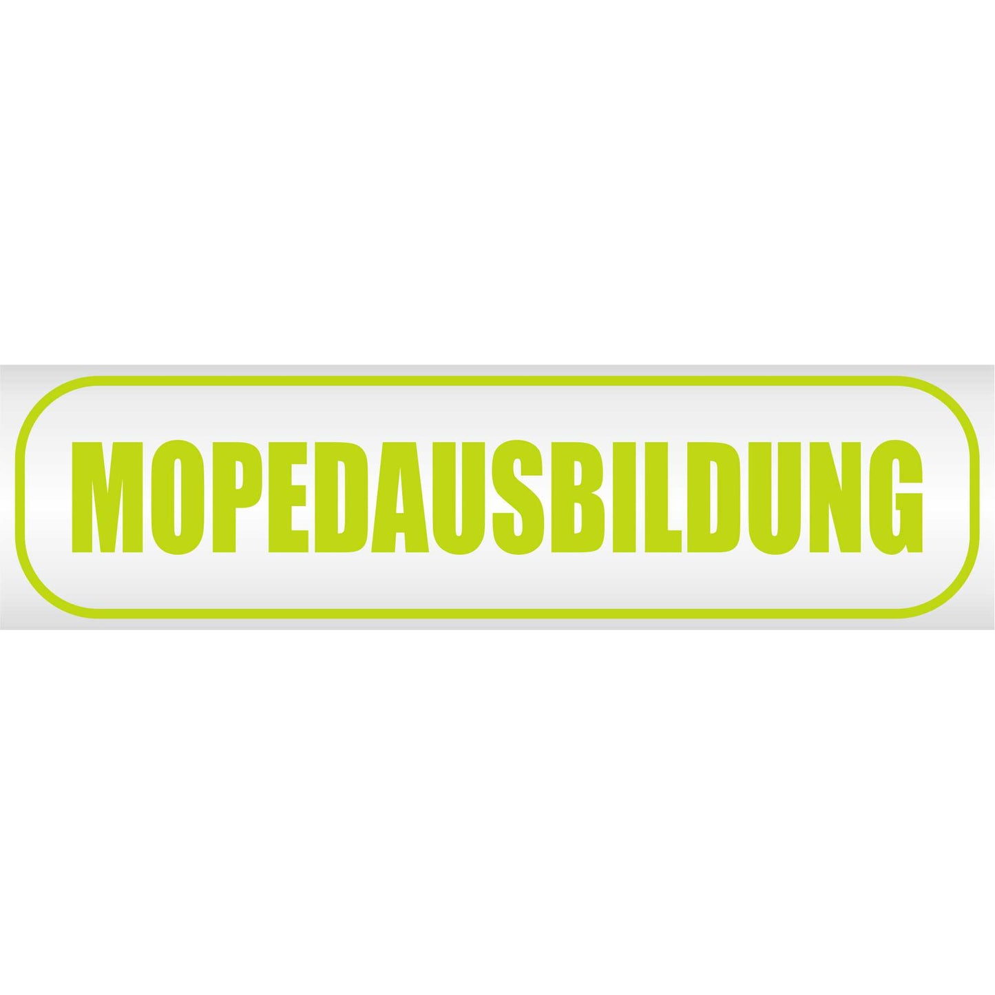 Magnetschild - Mopedausbildung - Magnetfolie für Auto - LKW - Truck - Baustelle - Firma
