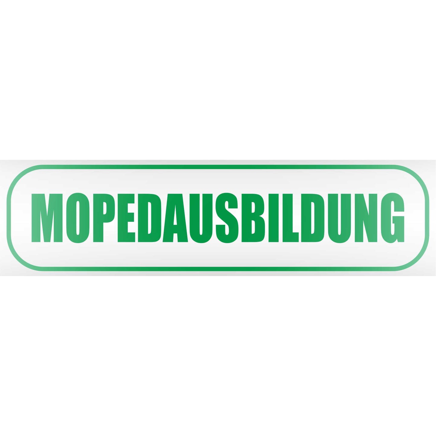 Magnetschild - Mopedausbildung - Magnetfolie für Auto - LKW - Truck - Baustelle - Firma