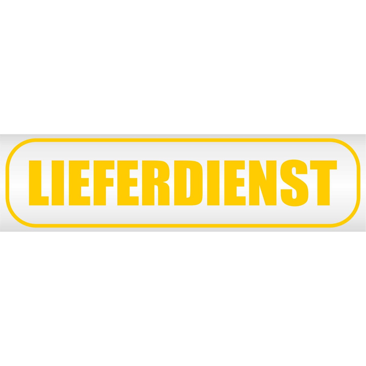 Magnetschild - Lieferdienst - Magnetfolie für Auto - LKW - Truck - Baustelle - Firma