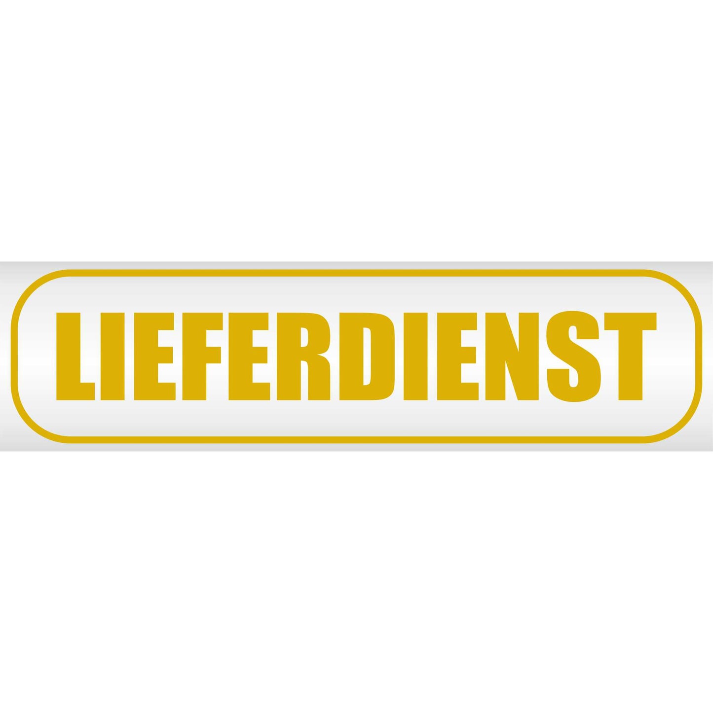Magnetschild - Lieferdienst - Magnetfolie für Auto - LKW - Truck - Baustelle - Firma