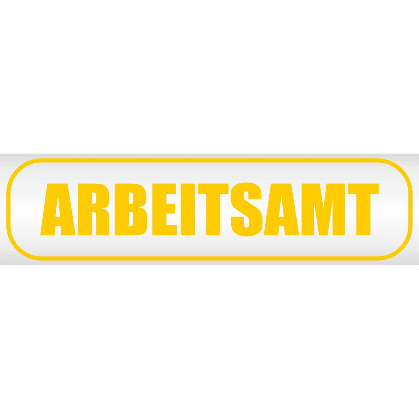 Magnetschild - Arbeitsamt - Magnetfolie für Auto - LKW - Truck - Baustelle - Firma