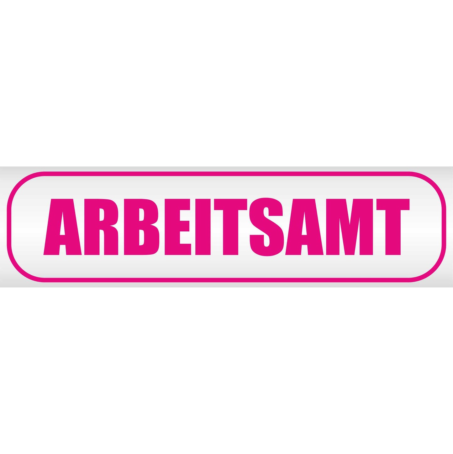 Magnetschild - Arbeitsamt - Magnetfolie für Auto - LKW - Truck - Baustelle - Firma