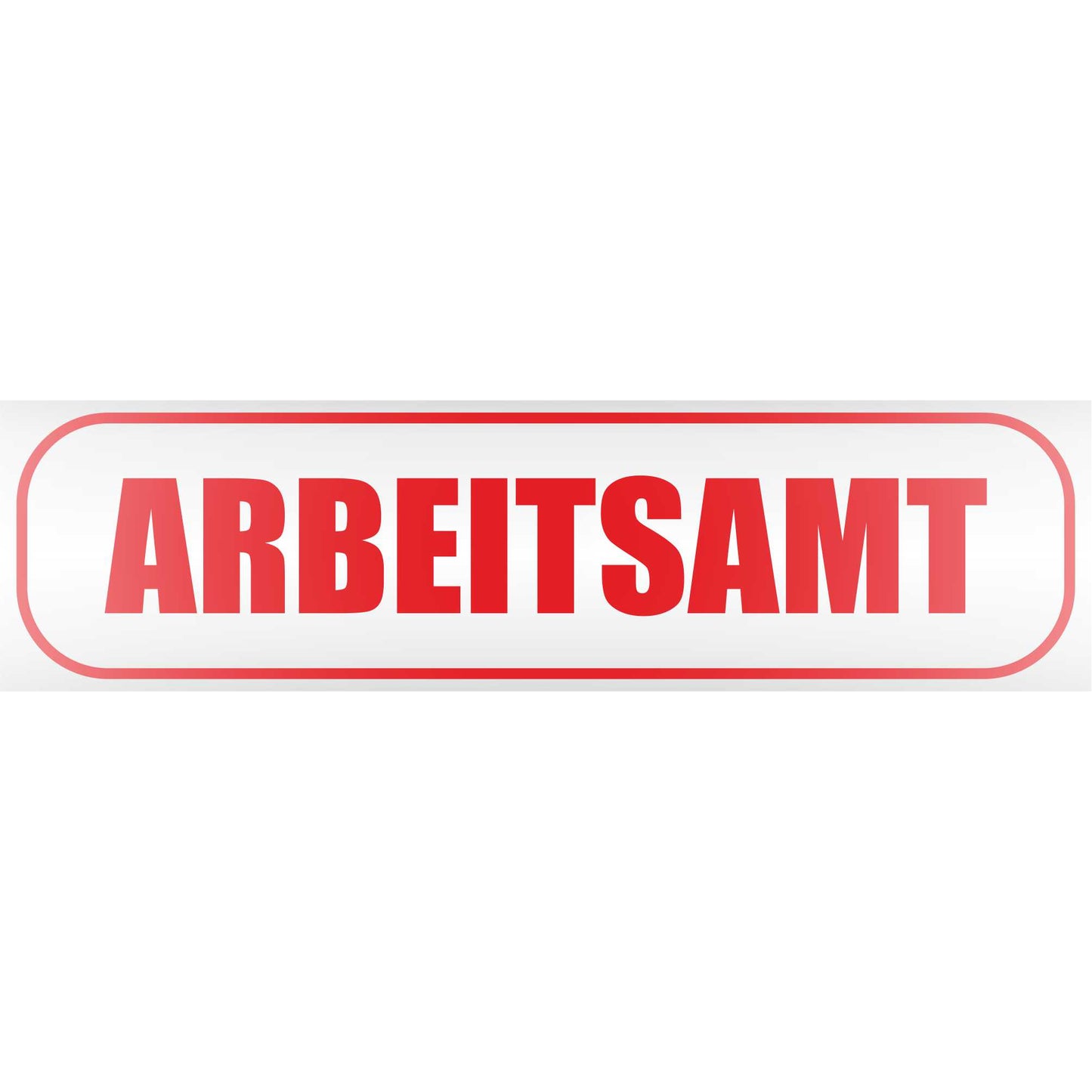 Magnetschild - Arbeitsamt - Magnetfolie für Auto - LKW - Truck - Baustelle - Firma
