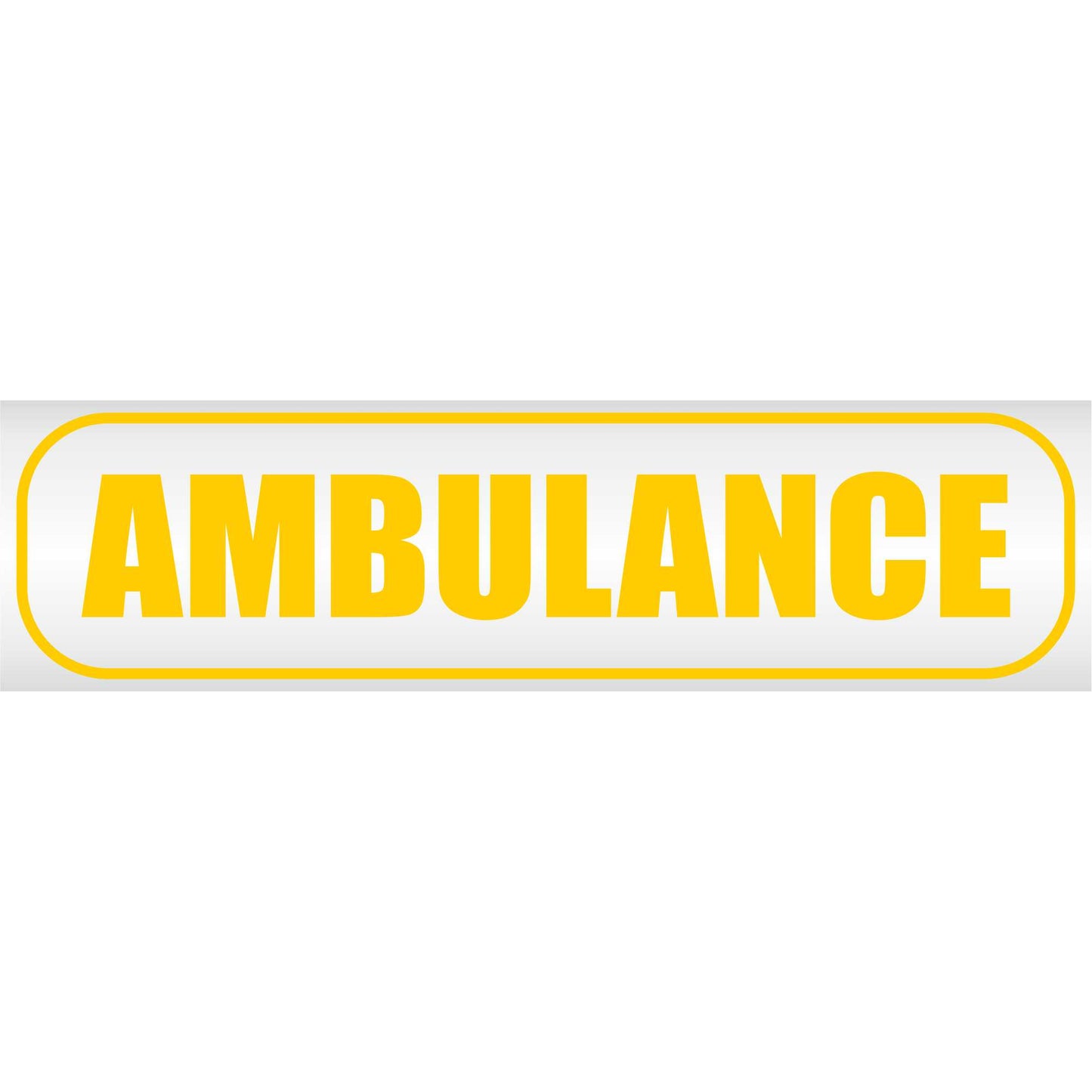 Magnetschild - Ambulance - Magnetfolie für Auto - LKW - Truck - Baustelle - Firma