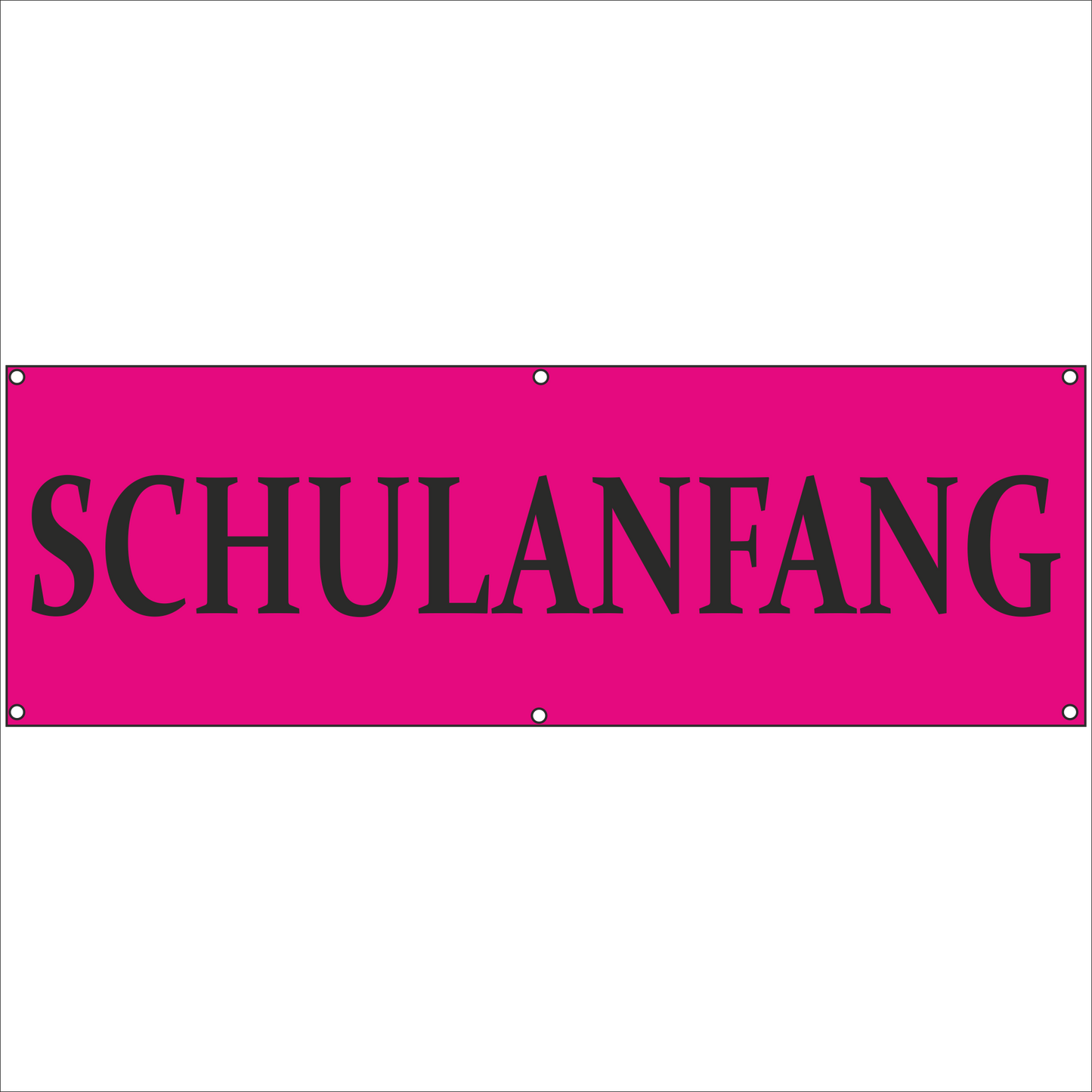 Werbeplane - Gerüstplane - p124 - Schulanfang - NEU - Plane für Baustelle- Garten- Zaun oder Veranstaltung