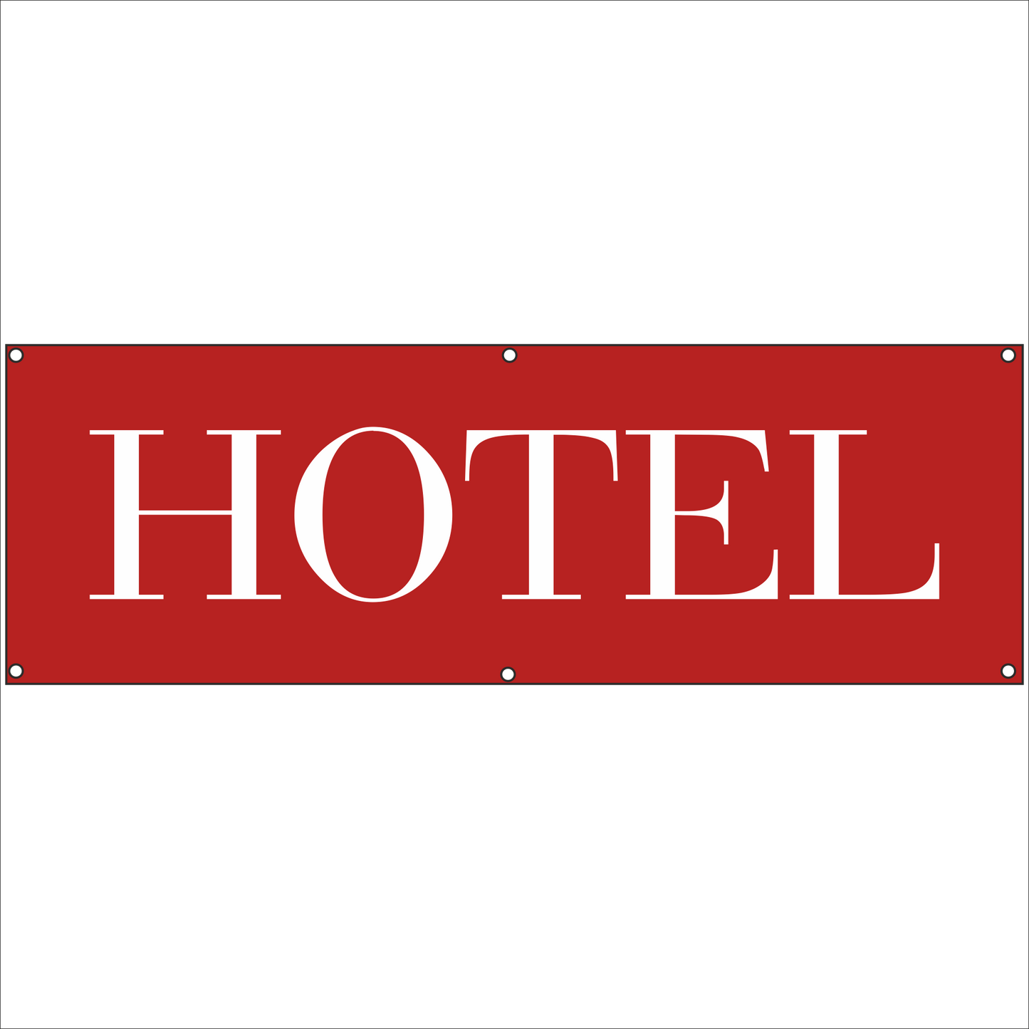 Werbeplane - Gerüstplane - p14 - Hotel - Zimmer frei - Plane - NEU - Plane für Baustelle- Garten- Zaun oder Veranstaltung