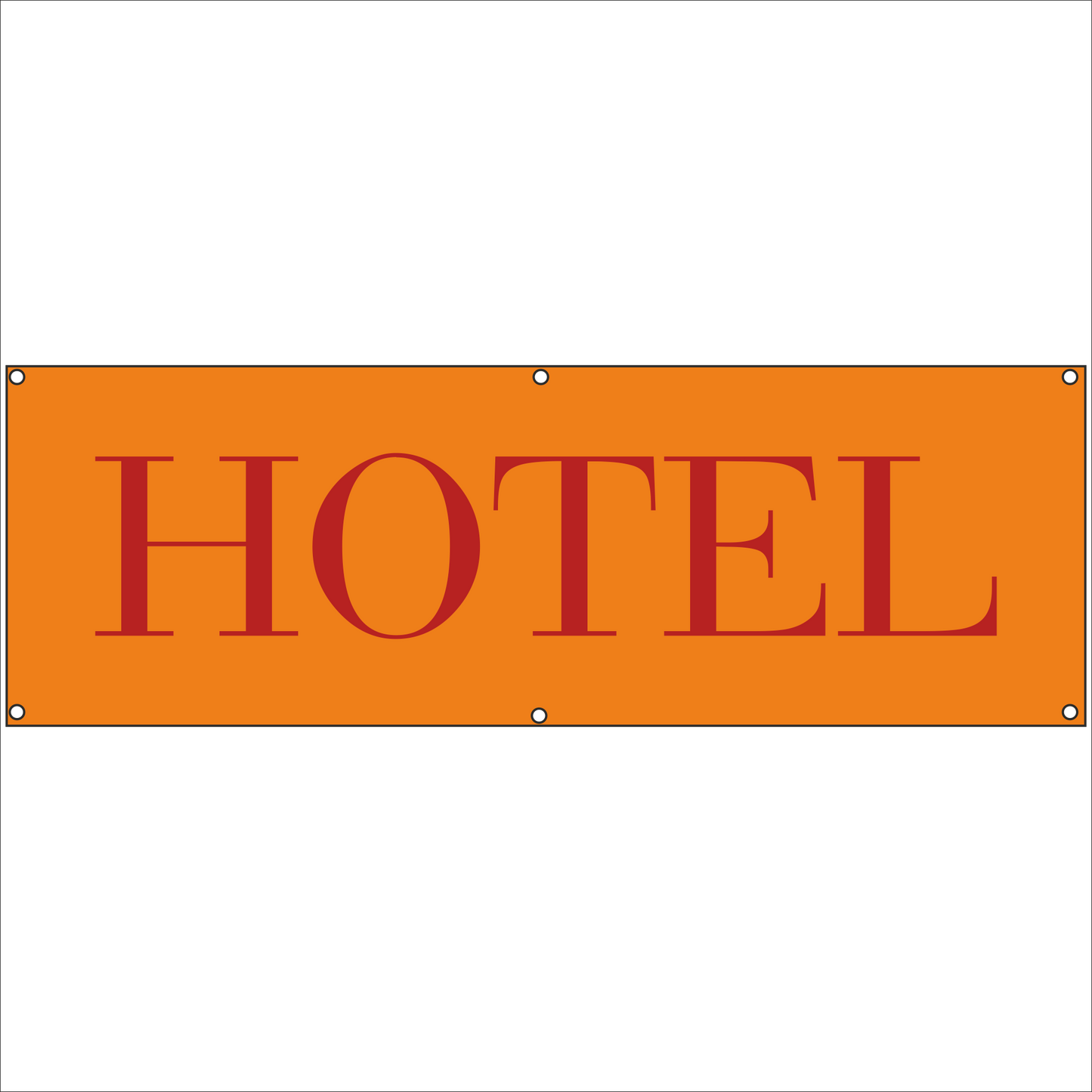Werbeplane - Gerüstplane - p14 - Hotel - Zimmer frei - Plane - NEU - Plane für Baustelle- Garten- Zaun oder Veranstaltung