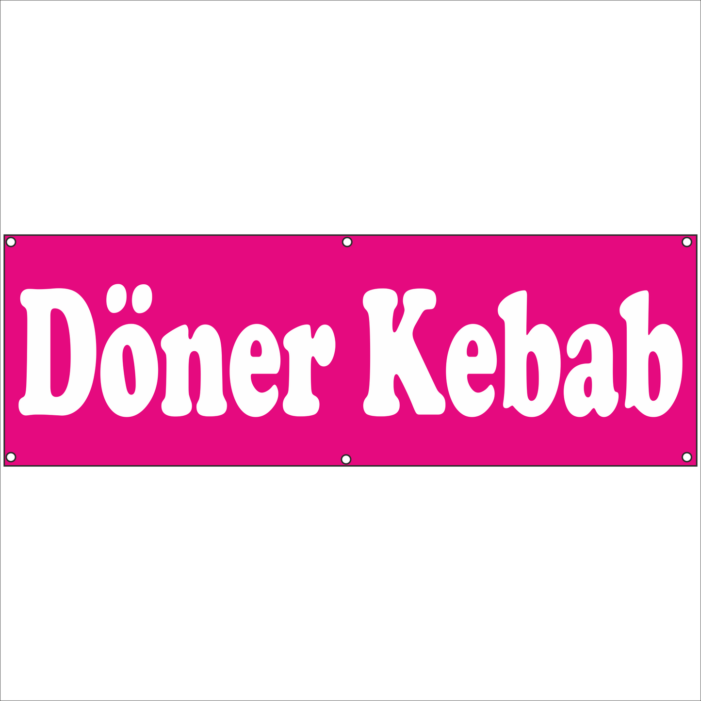 Werbeplane - Gerüstplane - p144 - Döner Kebab - NEU - Plane für Baustelle- Garten- Zaun oder Veranstaltung