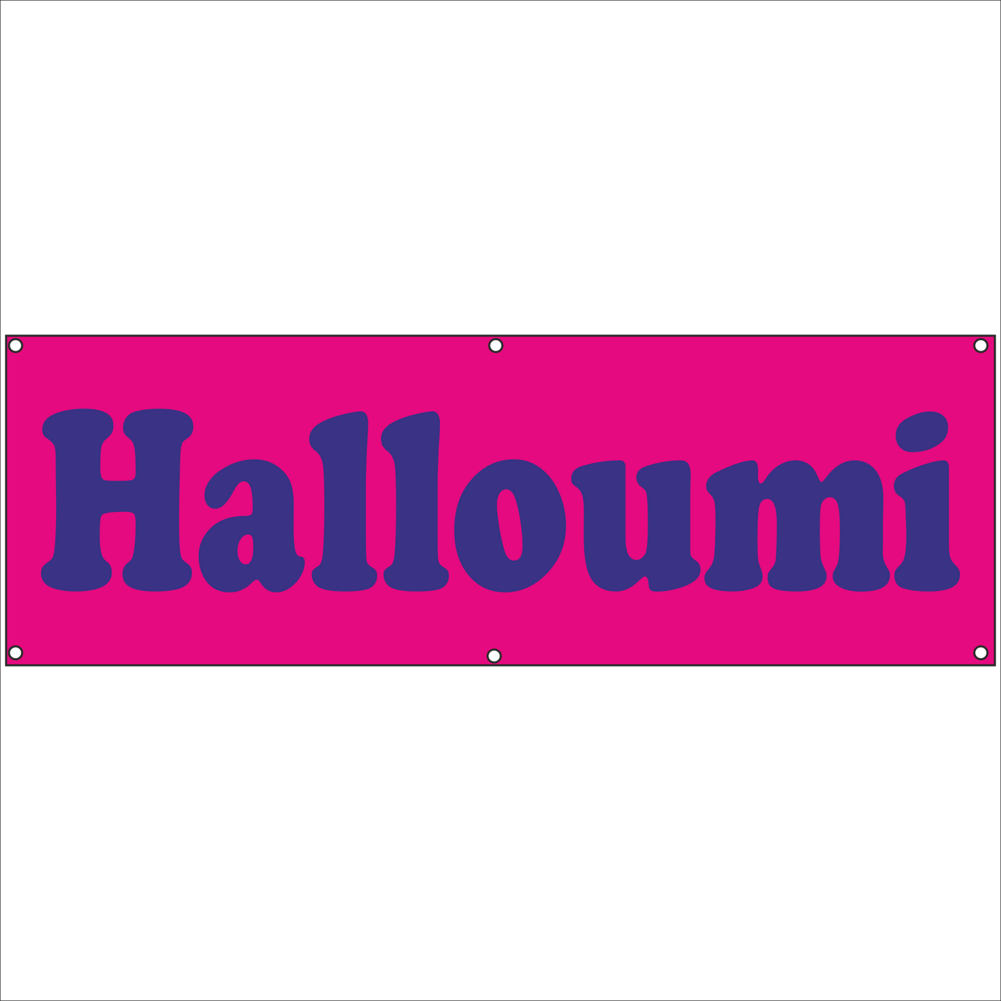 Werbeplane - Gerüstplane - p145 - Halloumi - NEU - Plane für Baustelle- Garten- Zaun oder Veranstaltung