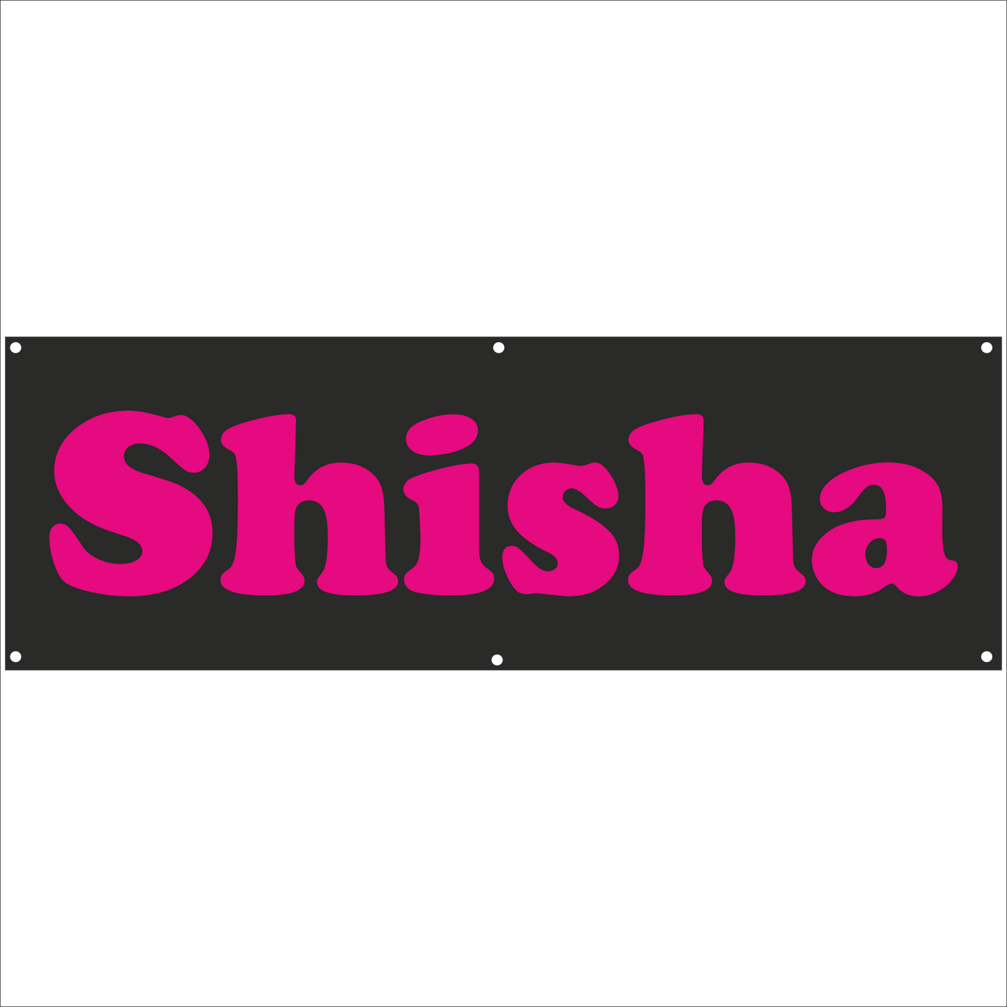 Werbeplane - Gerüstplane - p146 - Shisha - NEU - Plane für Baustelle- Garten- Zaun oder Veranstaltung
