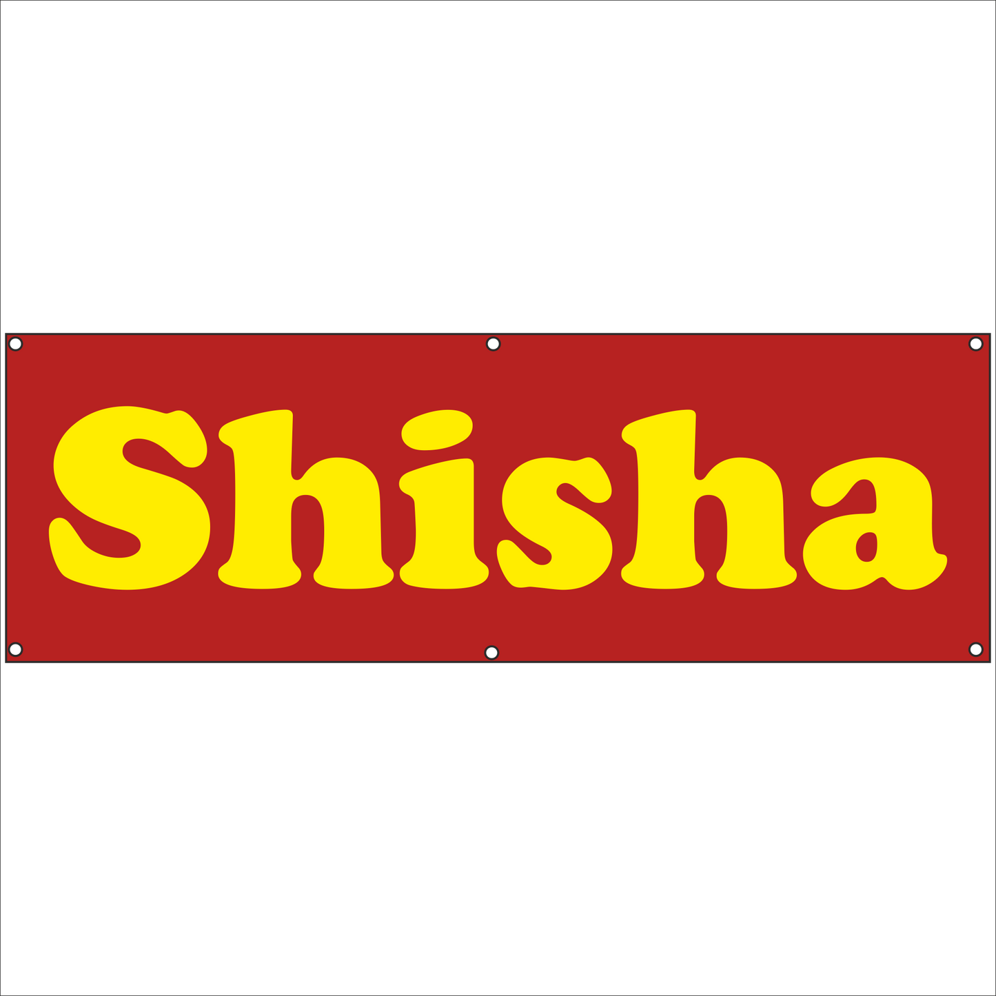 Werbeplane - Gerüstplane - p146 - Shisha - NEU - Plane für Baustelle- Garten- Zaun oder Veranstaltung