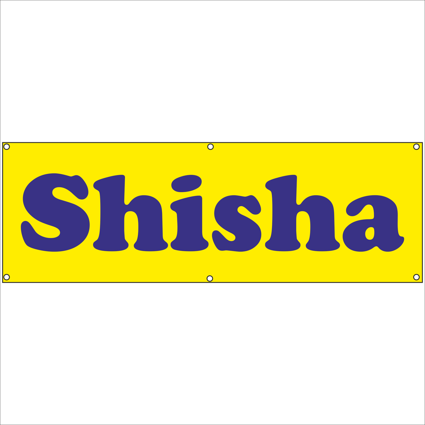 Werbeplane - Gerüstplane - p146 - Shisha - NEU - Plane für Baustelle- Garten- Zaun oder Veranstaltung