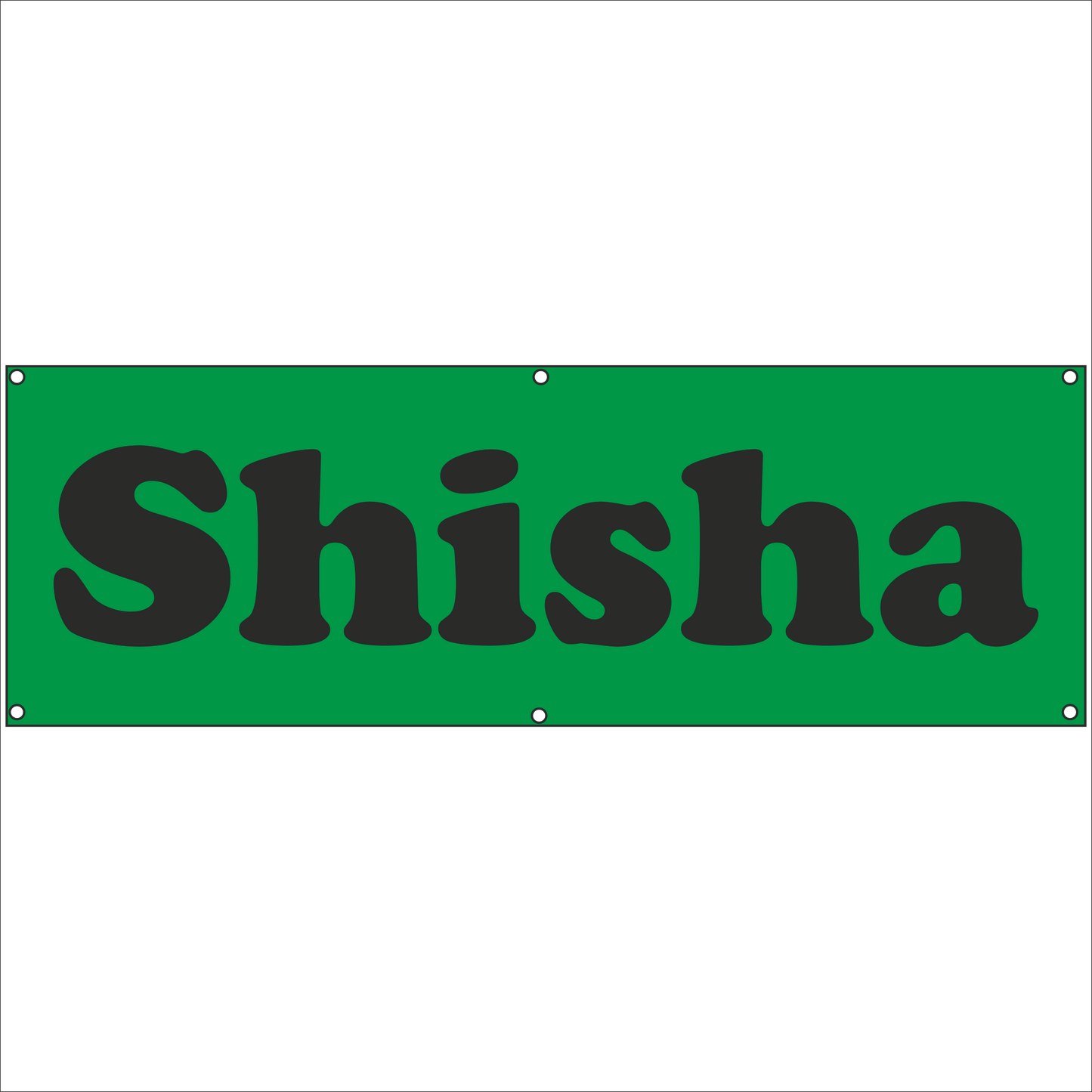 Werbeplane - Gerüstplane - p146 - Shisha - NEU - Plane für Baustelle- Garten- Zaun oder Veranstaltung