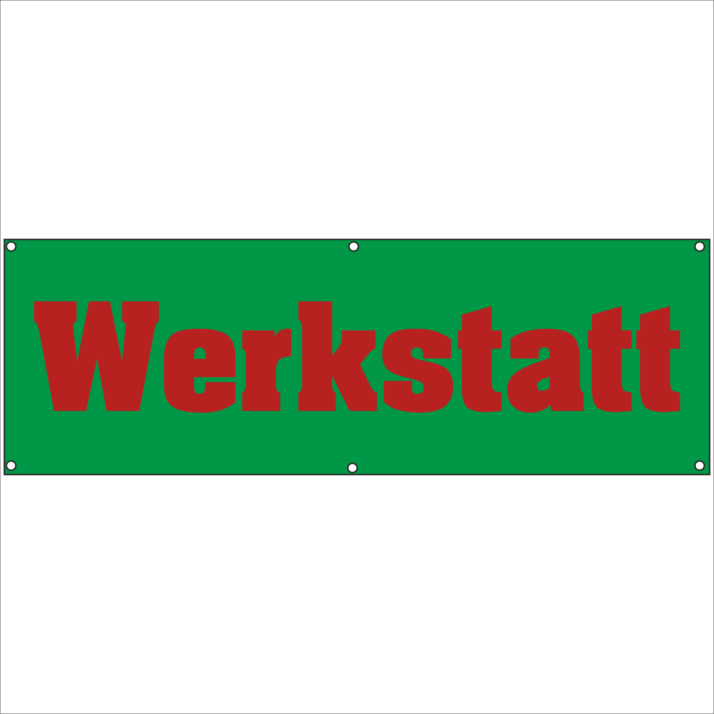 Werbeplane - Gerüstplane - p25 - Werkstatt - NEU - Plane für Baustelle- Garten- Zaun oder Veranstaltung