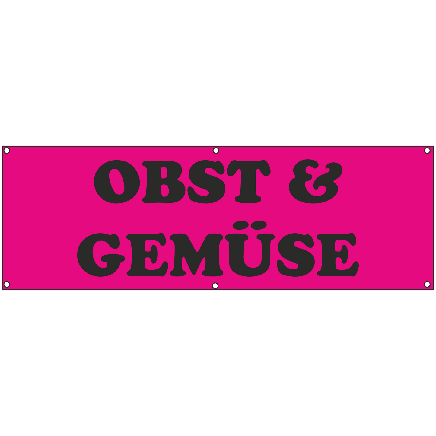 Werbeplane - Gerüstplane - p066 - OBST & GEMÜSE - NEU - Plane für Baustelle- Garten- Zaun oder Veranstaltung