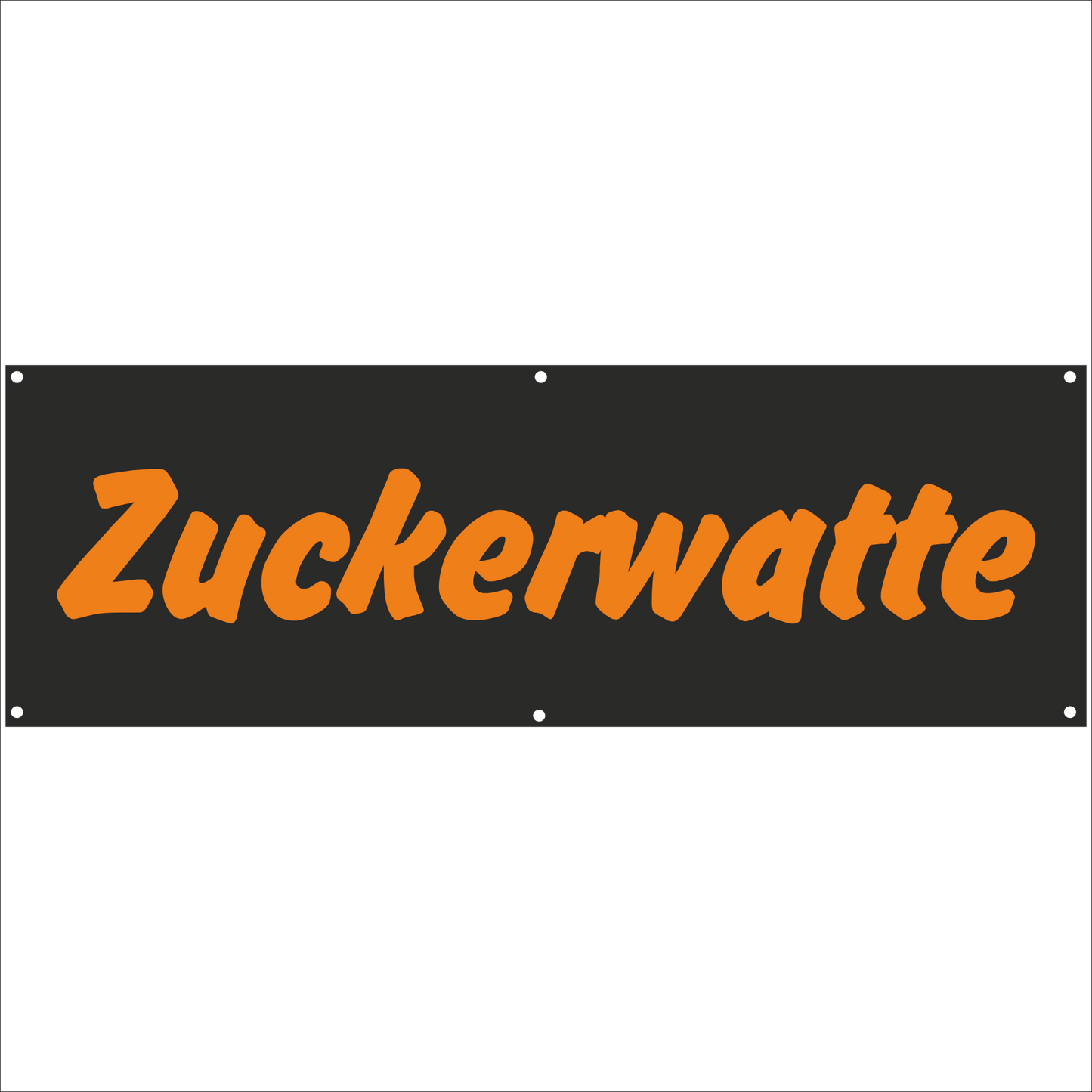 Werbeplane - Gerüstplane - p074 - Zuckerwatte - NEU - Plane für Baustelle- Garten- Zaun oder Veranstaltung