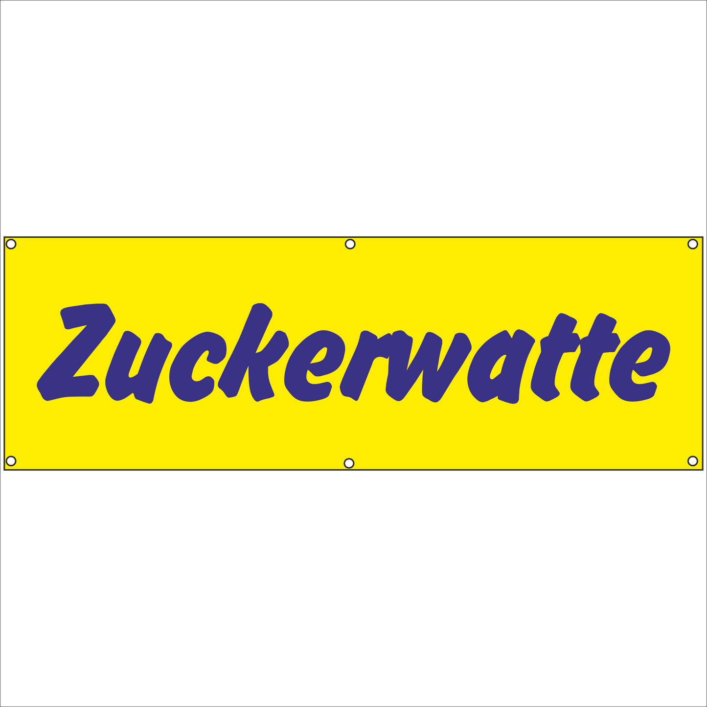 Werbeplane - Gerüstplane - p074 - Zuckerwatte - NEU - Plane für Baustelle- Garten- Zaun oder Veranstaltung