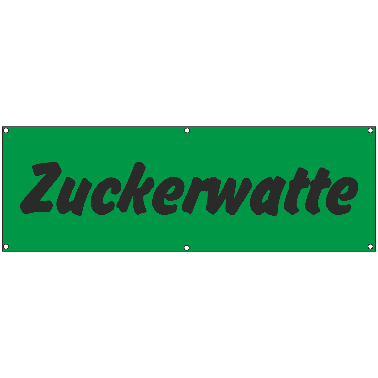 Werbeplane - Gerüstplane - p074 - Zuckerwatte - NEU - Plane für Baustelle- Garten- Zaun oder Veranstaltung