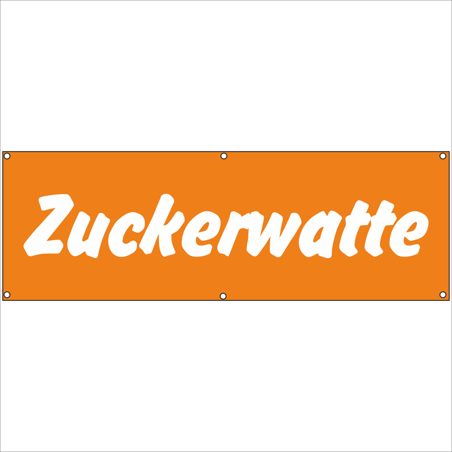 Werbeplane - Gerüstplane - p074 - Zuckerwatte - NEU - Plane für Baustelle- Garten- Zaun oder Veranstaltung