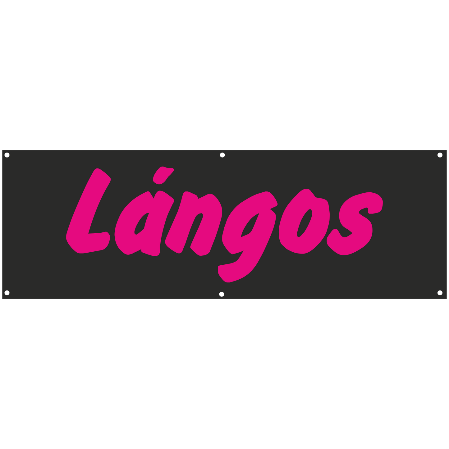 Werbeplane - Gerüstplane - p075 - Langos - NEU - Plane für Baustelle- Garten- Zaun oder Veranstaltung