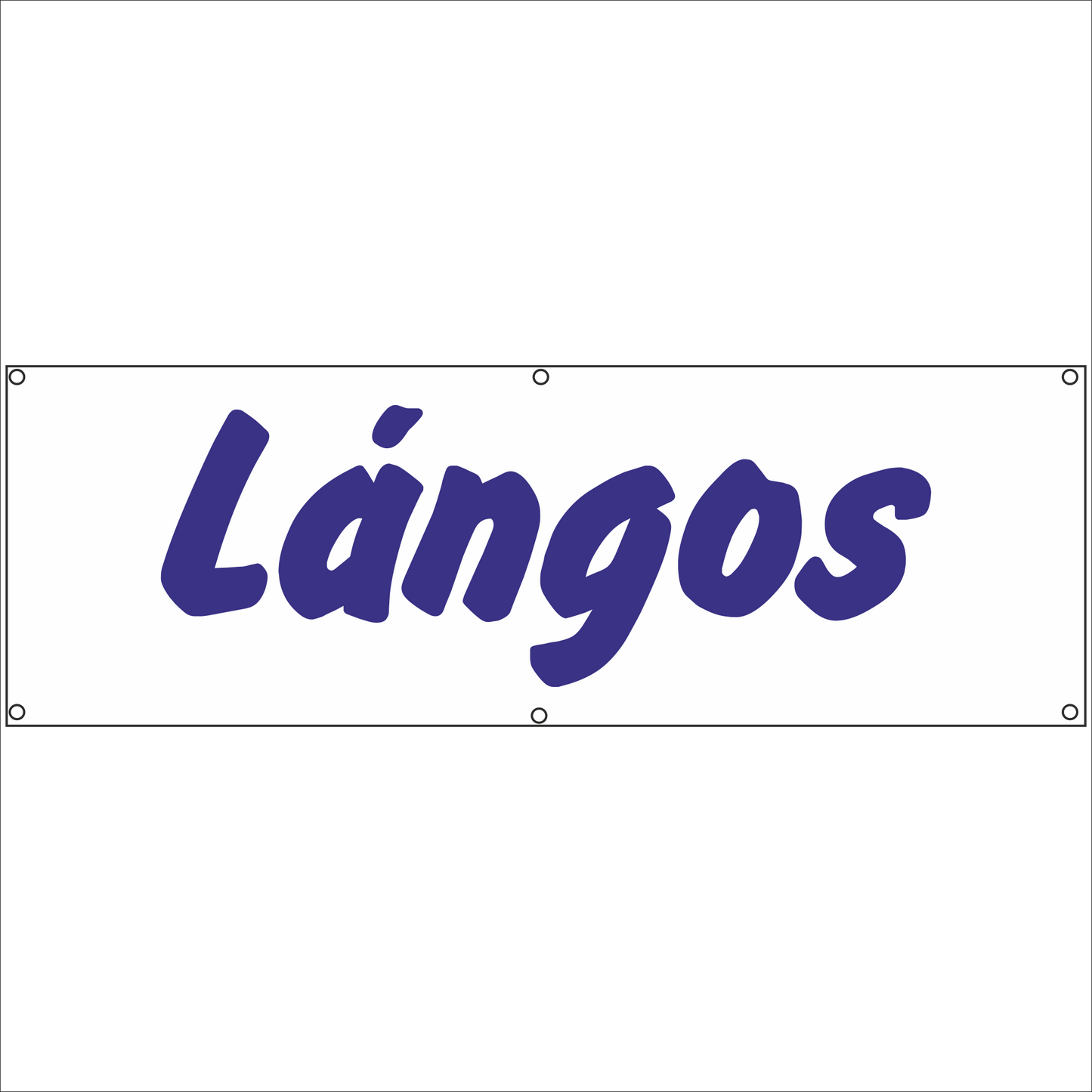 Werbeplane - Gerüstplane - p075 - Langos - NEU - Plane für Baustelle- Garten- Zaun oder Veranstaltung