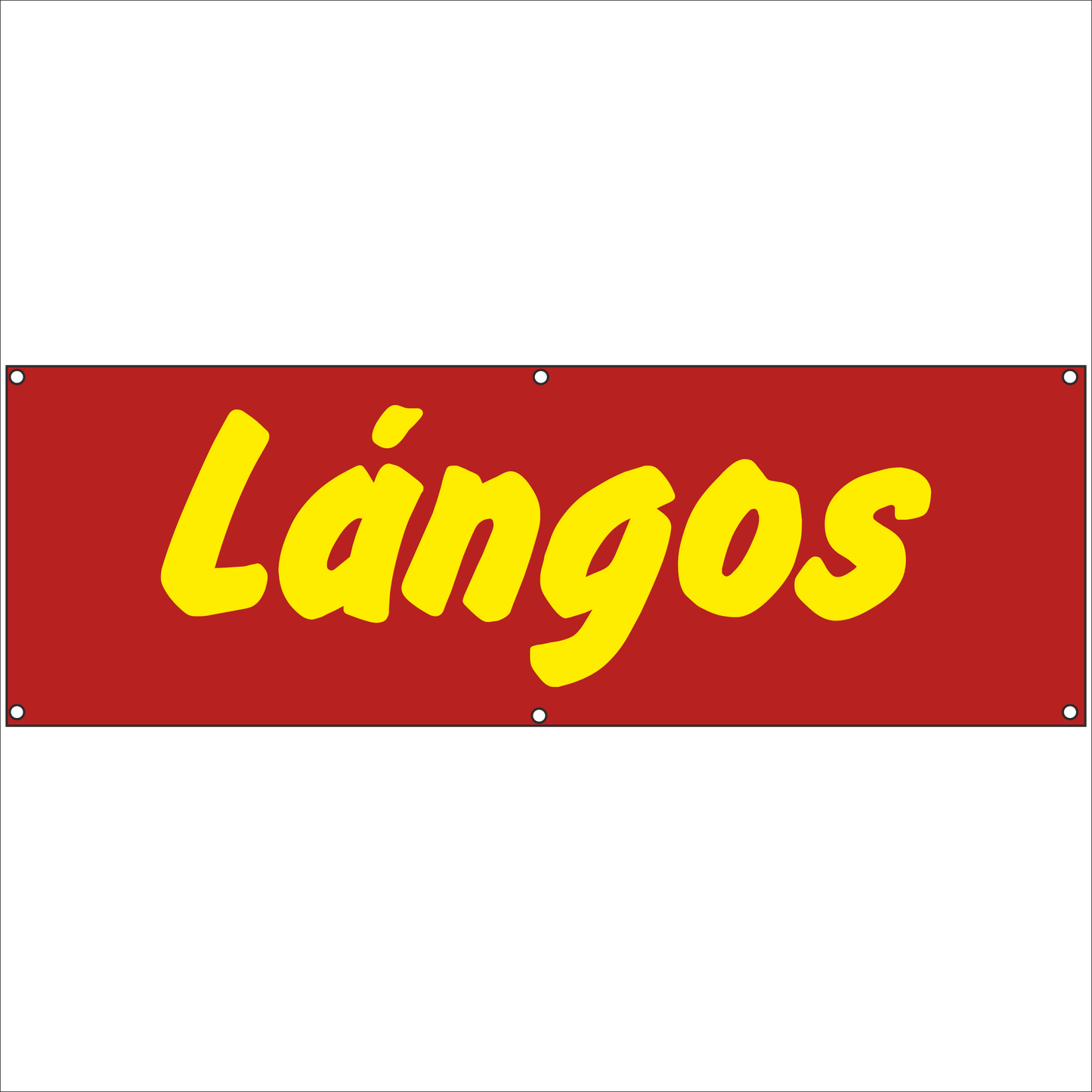 Werbeplane - Gerüstplane - p075 - Langos - NEU - Plane für Baustelle- Garten- Zaun oder Veranstaltung