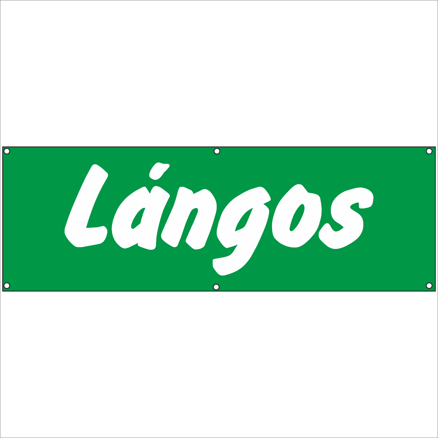 Werbeplane - Gerüstplane - p075 - Langos - NEU - Plane für Baustelle- Garten- Zaun oder Veranstaltung