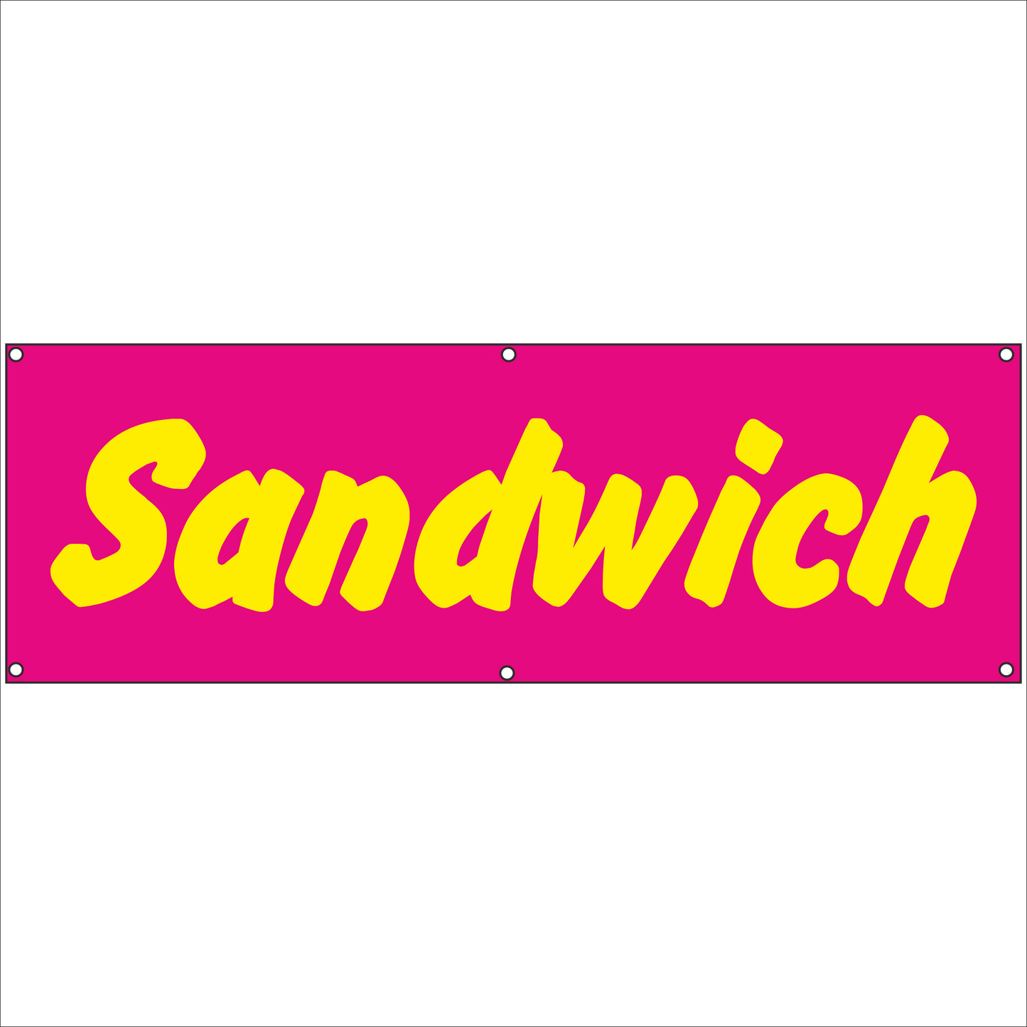Werbeplane - Gerüstplane - p077 - Sandwich - NEU - Plane für Baustelle- Garten- Zaun oder Veranstaltung