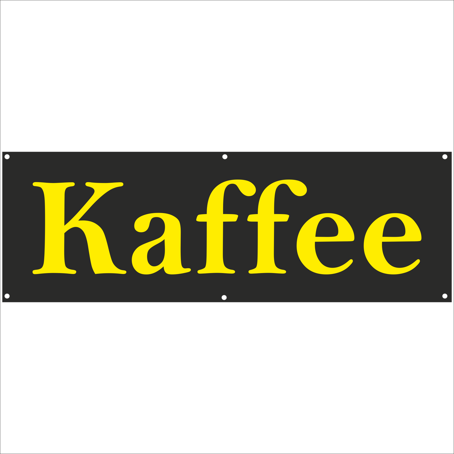 Werbeplane - Gerüstplane - p079 - Kaffee - NEU - Plane für Baustelle- Garten- Zaun oder Veranstaltung
