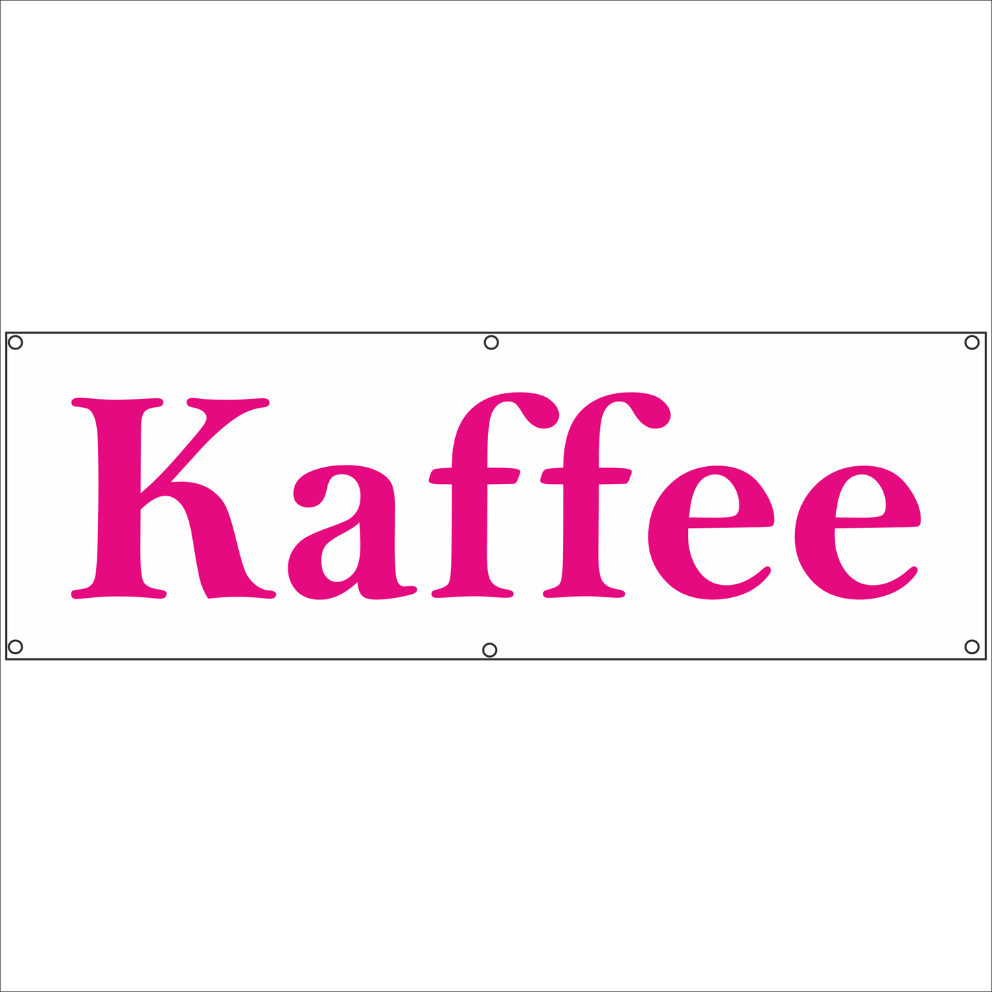Werbeplane - Gerüstplane - p079 - Kaffee - NEU - Plane für Baustelle- Garten- Zaun oder Veranstaltung
