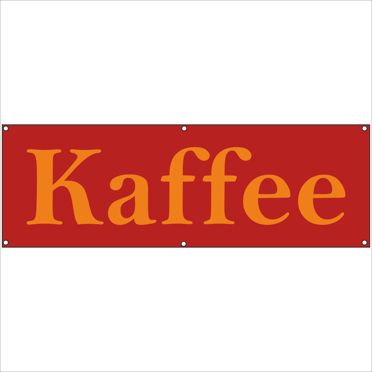 Werbeplane - Gerüstplane - p079 - Kaffee - NEU - Plane für Baustelle- Garten- Zaun oder Veranstaltung