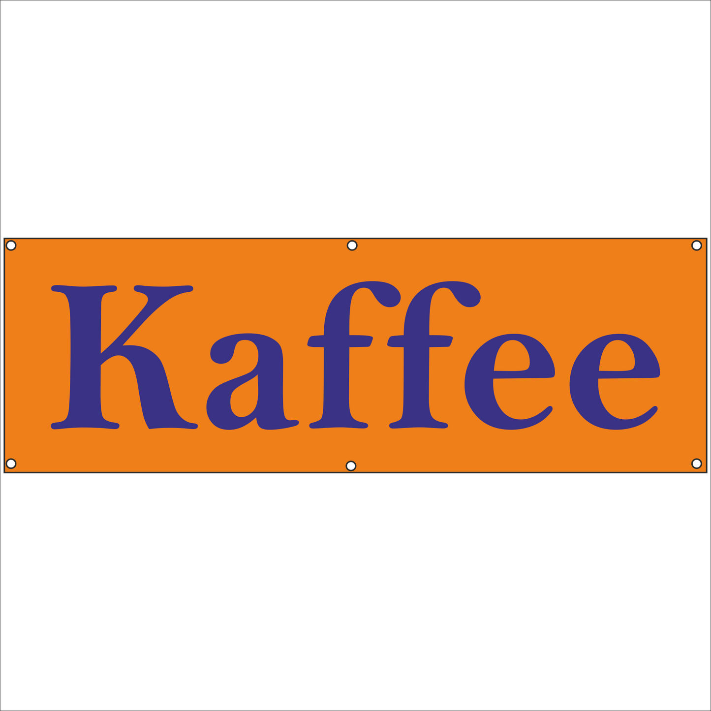 Werbeplane - Gerüstplane - p079 - Kaffee - NEU - Plane für Baustelle- Garten- Zaun oder Veranstaltung