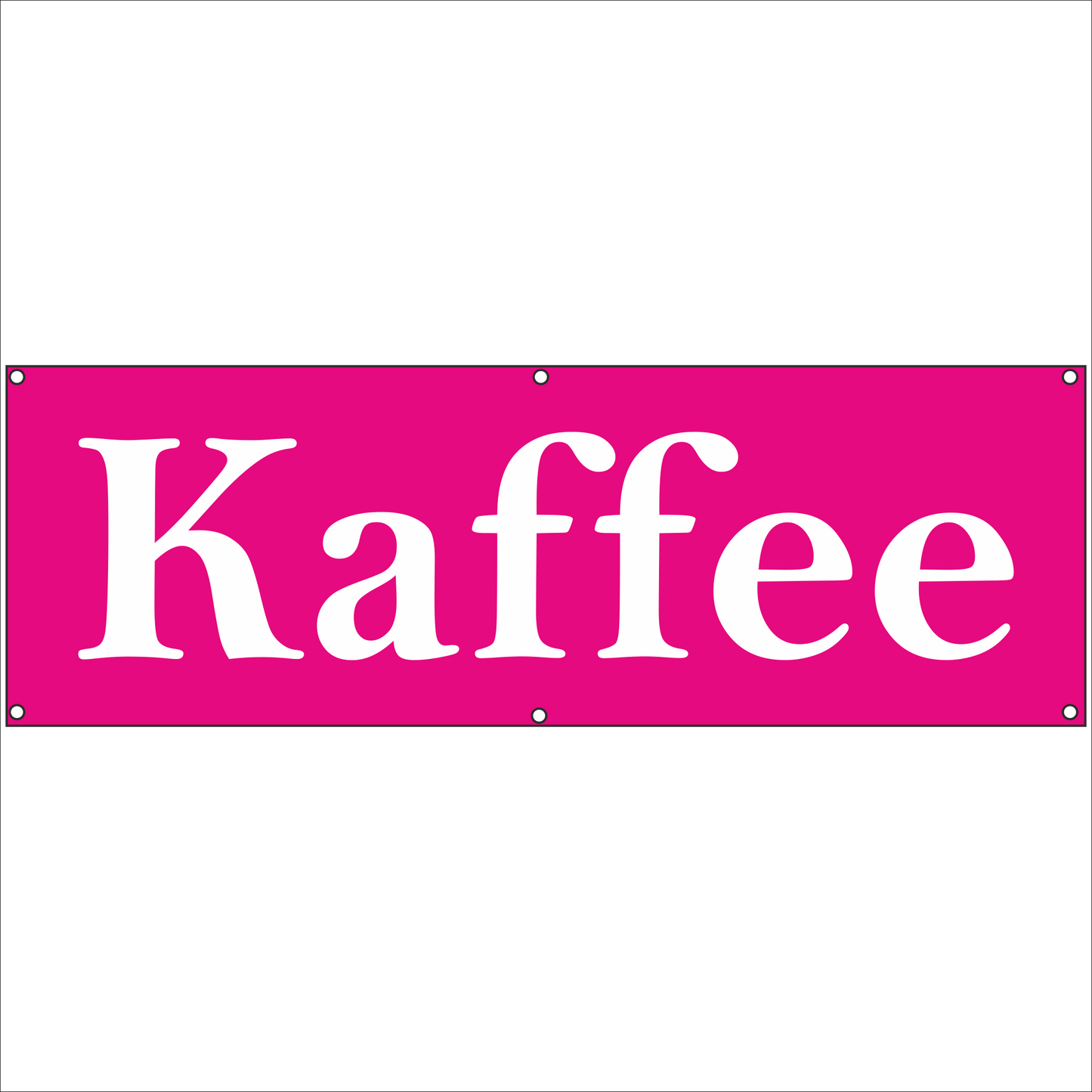 Werbeplane - Gerüstplane - p079 - Kaffee - NEU - Plane für Baustelle- Garten- Zaun oder Veranstaltung