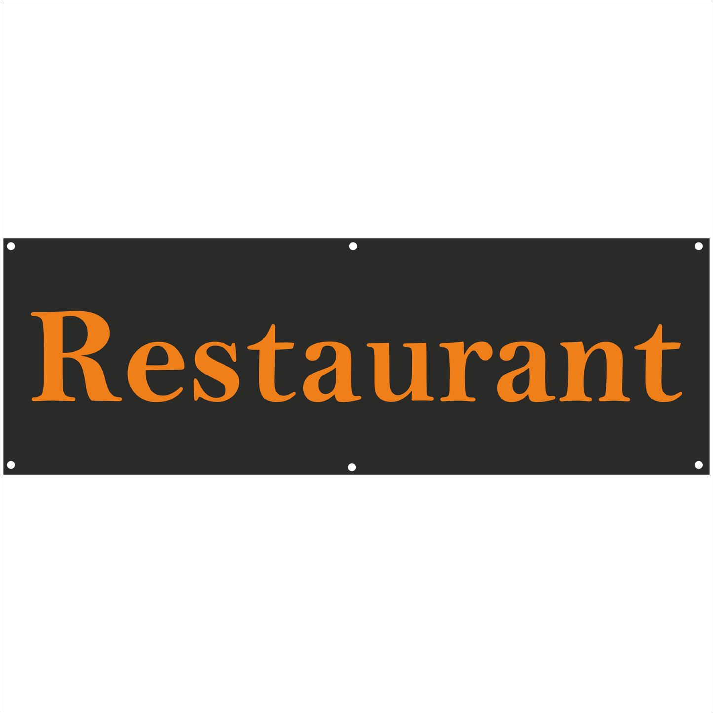 Werbeplane - Gerüstplane - p081 - Restaurant - NEU - Plane für Baustelle- Garten- Zaun oder Veranstaltung