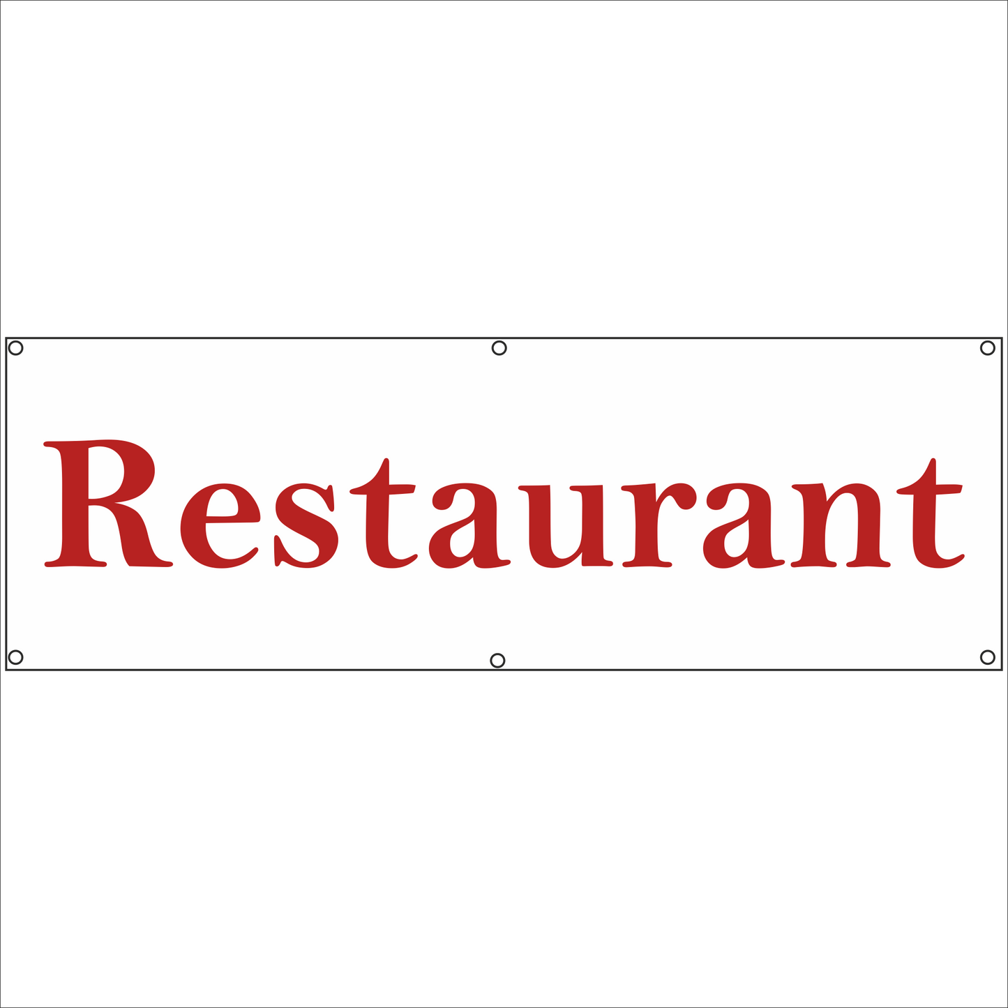 Werbeplane - Gerüstplane - p081 - Restaurant - NEU - Plane für Baustelle- Garten- Zaun oder Veranstaltung
