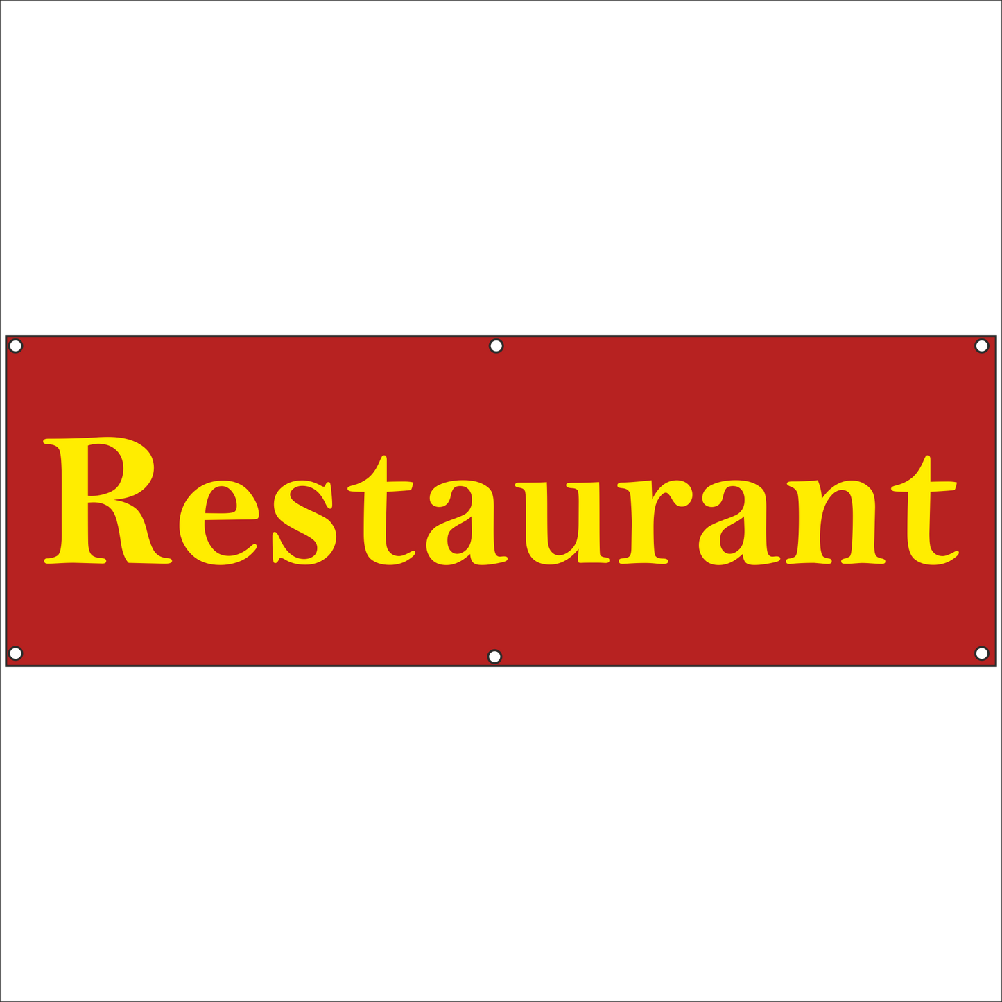 Werbeplane - Gerüstplane - p081 - Restaurant - NEU - Plane für Baustelle- Garten- Zaun oder Veranstaltung