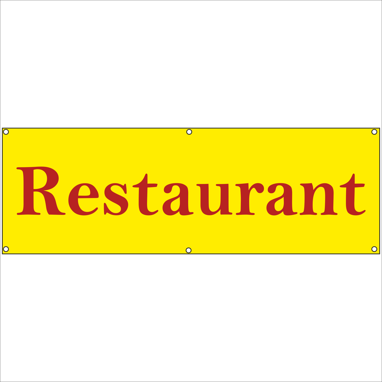 Werbeplane - Gerüstplane - p081 - Restaurant - NEU - Plane für Baustelle- Garten- Zaun oder Veranstaltung