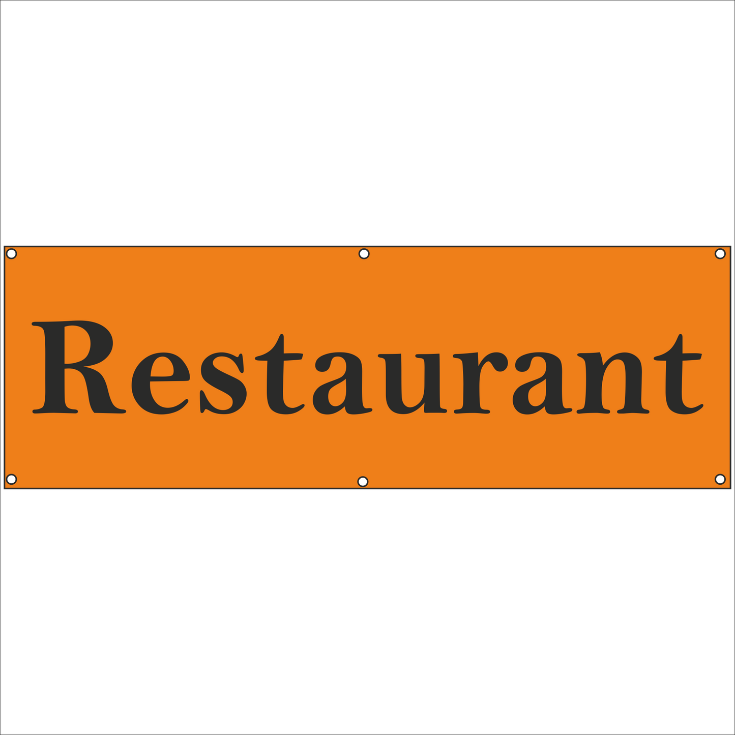 Werbeplane - Gerüstplane - p081 - Restaurant - NEU - Plane für Baustelle- Garten- Zaun oder Veranstaltung