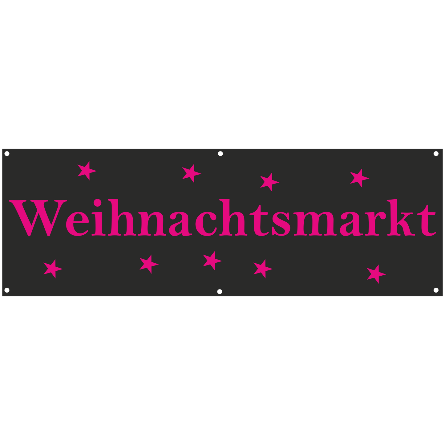 Werbeplane - Gerüstplane - p082 - Weihnachtsmarkt - NEU - Plane für Baustelle- Garten- Zaun oder Veranstaltung