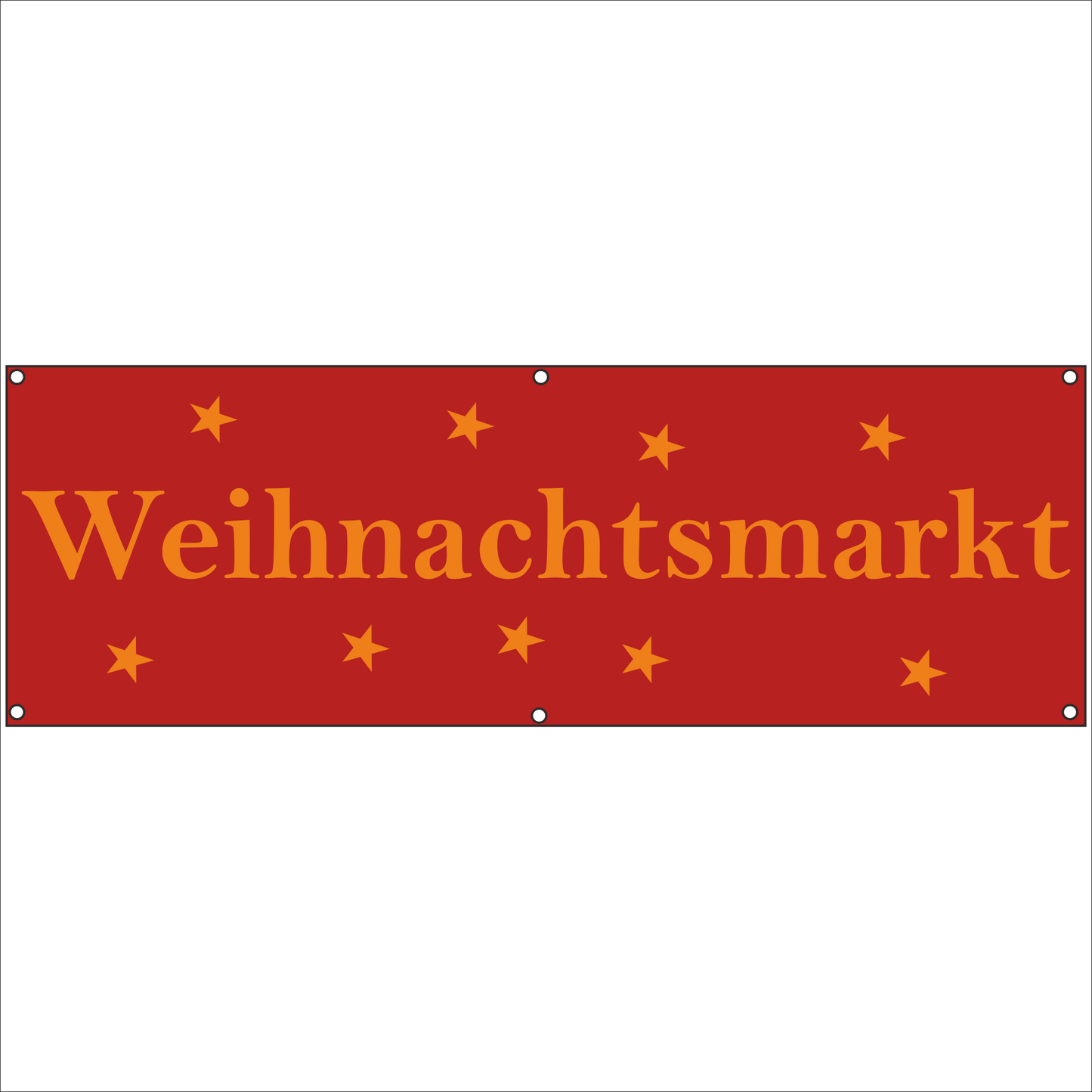 Werbeplane - Gerüstplane - p082 - Weihnachtsmarkt - NEU - Plane für Baustelle- Garten- Zaun oder Veranstaltung