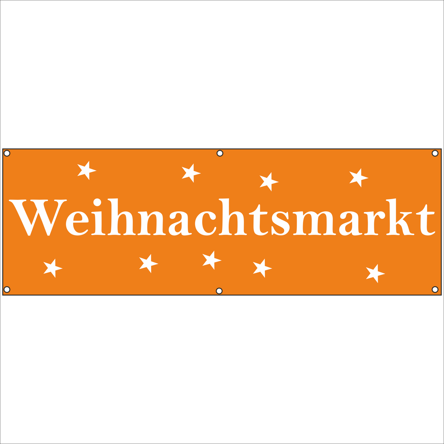 Werbeplane - Gerüstplane - p082 - Weihnachtsmarkt - NEU - Plane für Baustelle- Garten- Zaun oder Veranstaltung