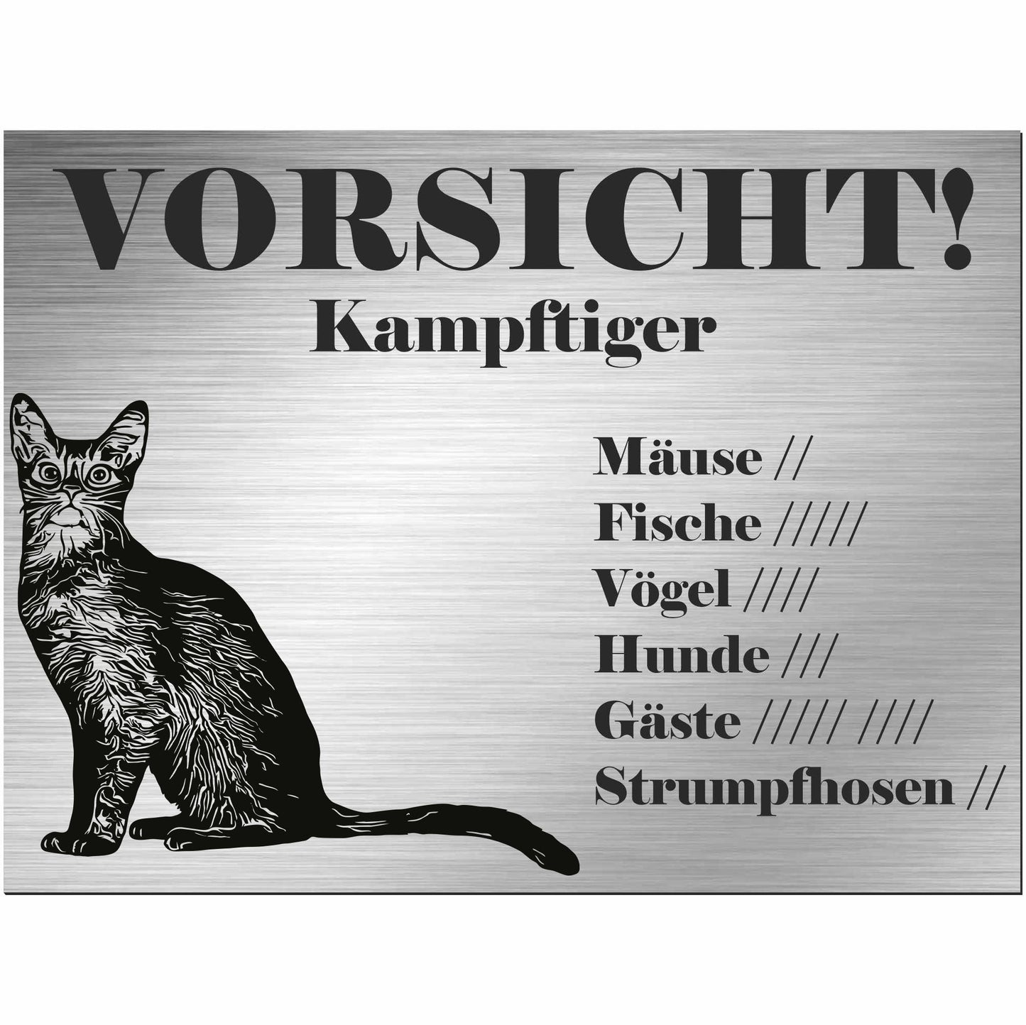 Schild Katze