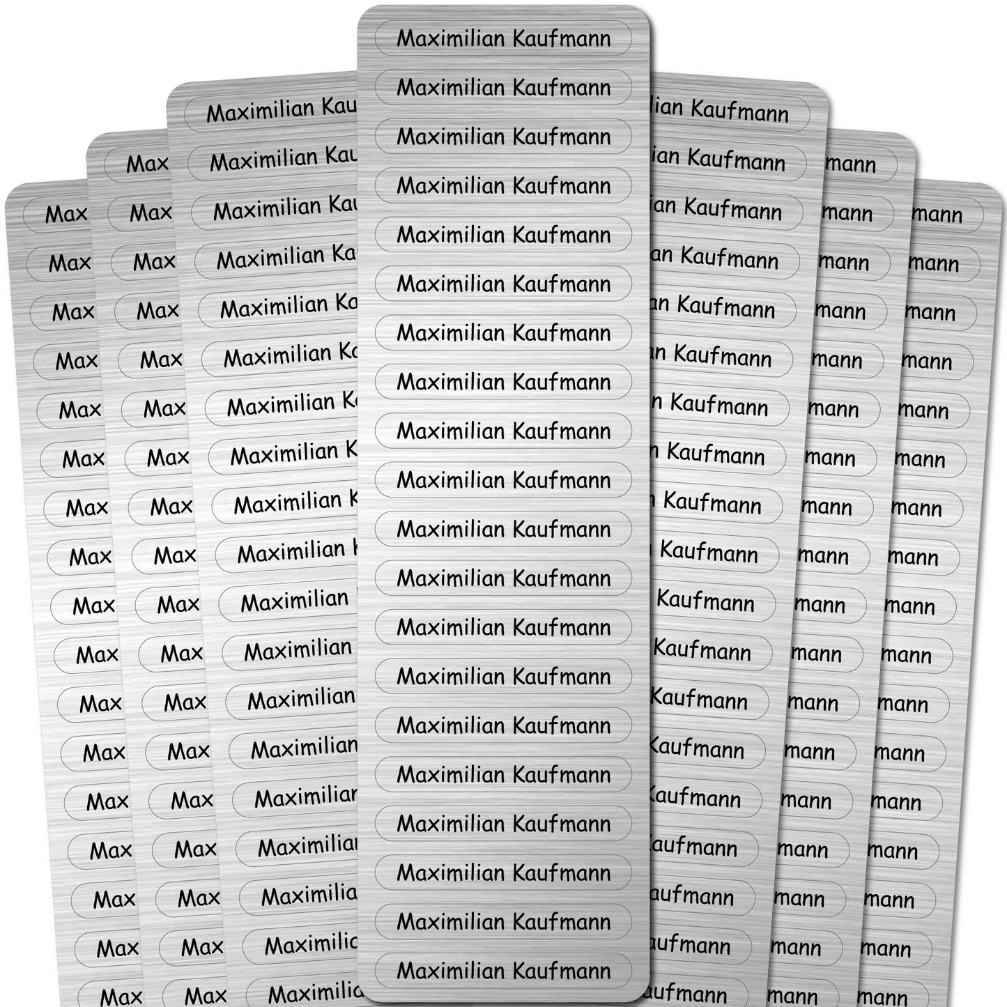Namensaufkleber für KITA, Schule, Kindergarten - 51 x 7 mm - 140 Stück