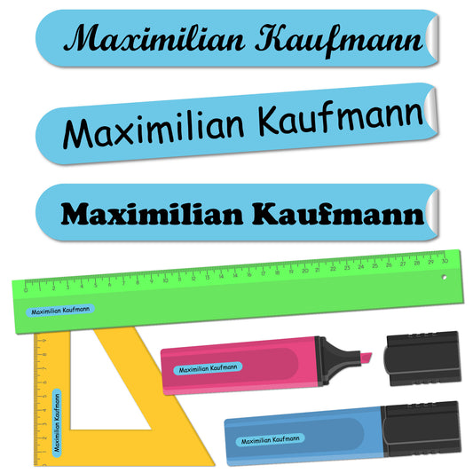 Namensaufkleber Kinder Schule Kita Name sticker