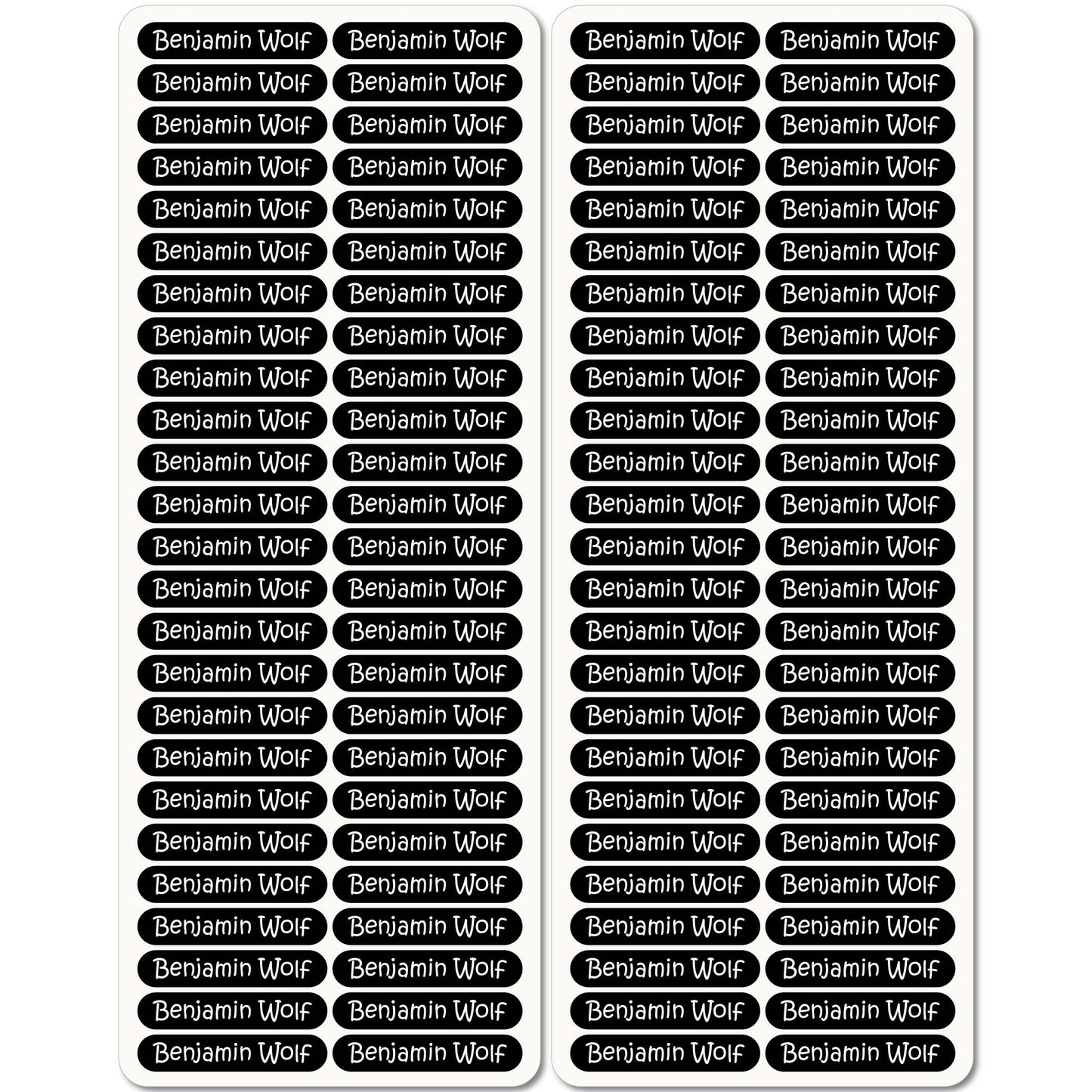 Textilaufbügler für Schule & Kindergarten - 36 x 7 mm - 100 Stück