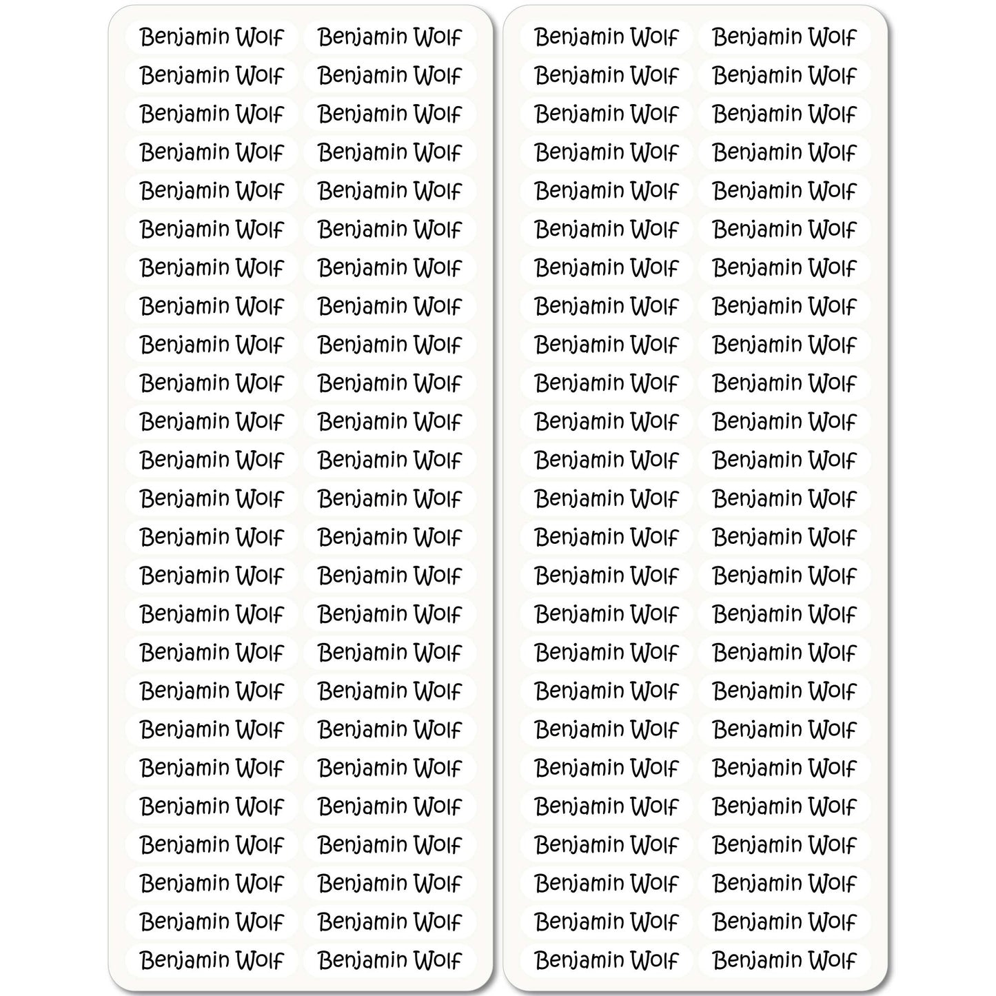 Textilaufbügler für Schule & Kindergarten - 36 x 7 mm - 100 Stück