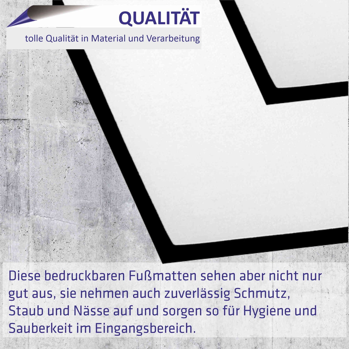 Fussmatte Hund - Malteser - 50x35 cm mit lustigem Spruch