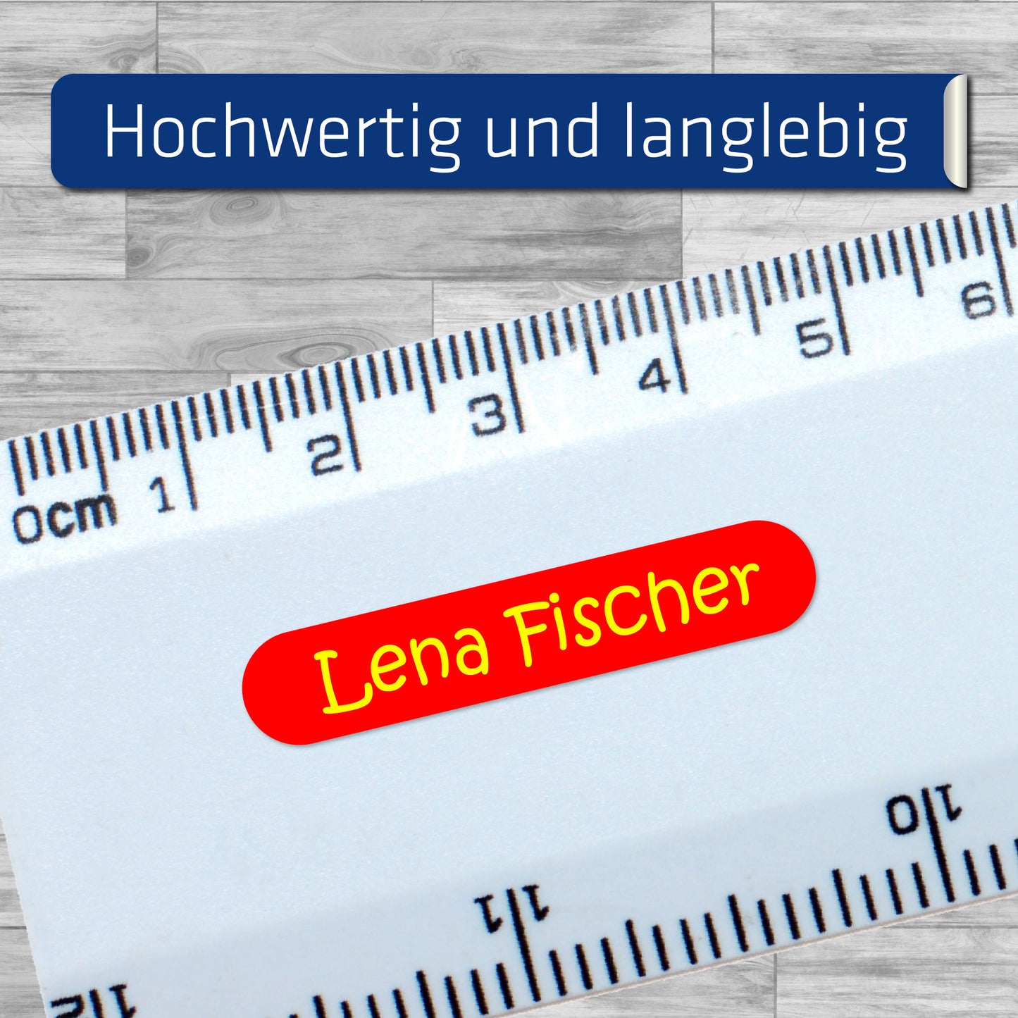 Namensaufkleber für Kinder, Schule & Kindergarten - 36 x 7 mm