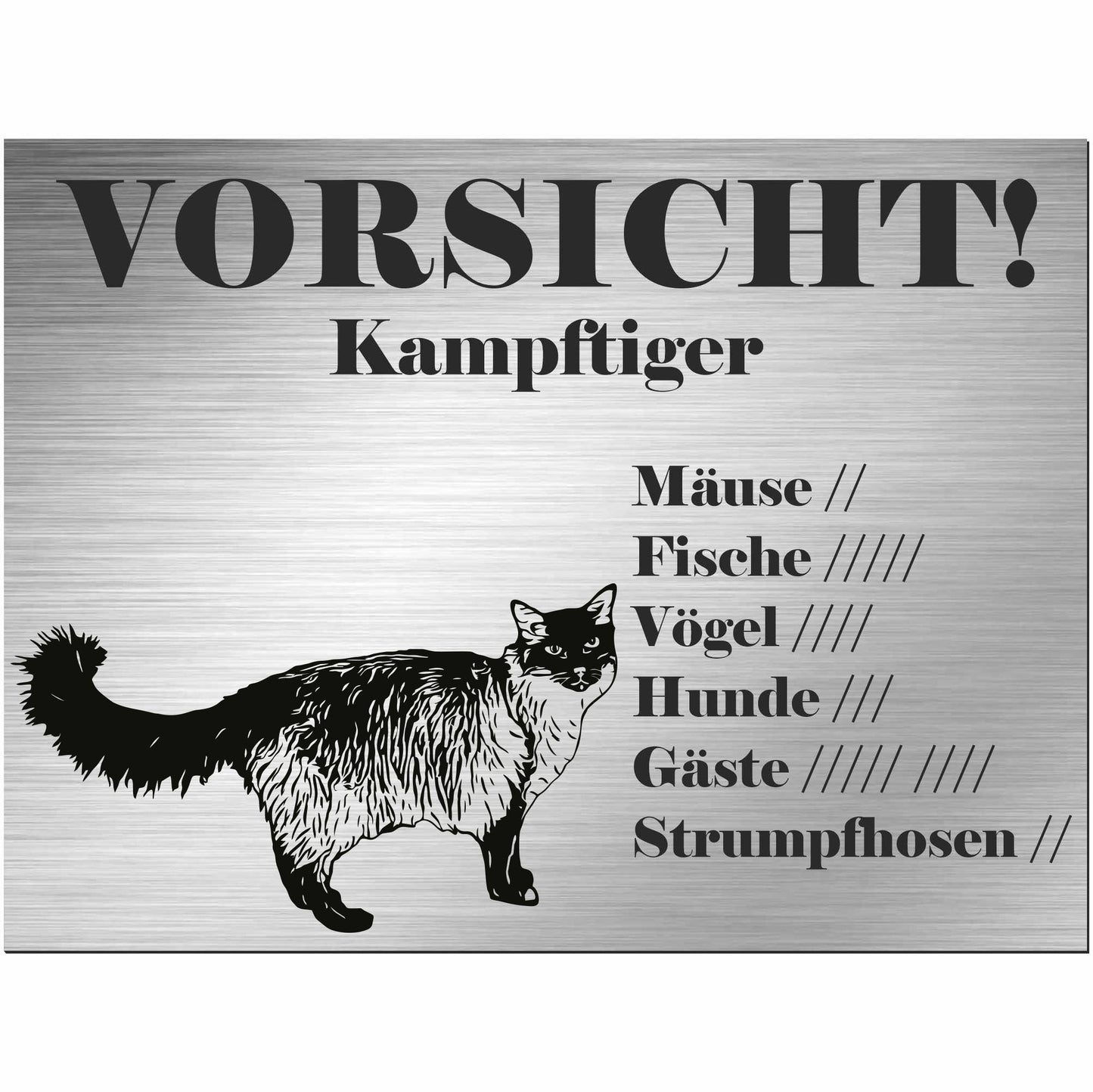 Balinesische Katze - Balineser - Schild bedruckt - Spruch - Deko Geschenkidee