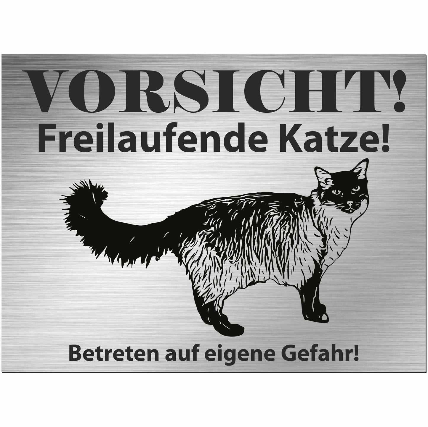 Balinesische Katze - Balineser - Schild bedruckt - Spruch - Deko Geschenkidee